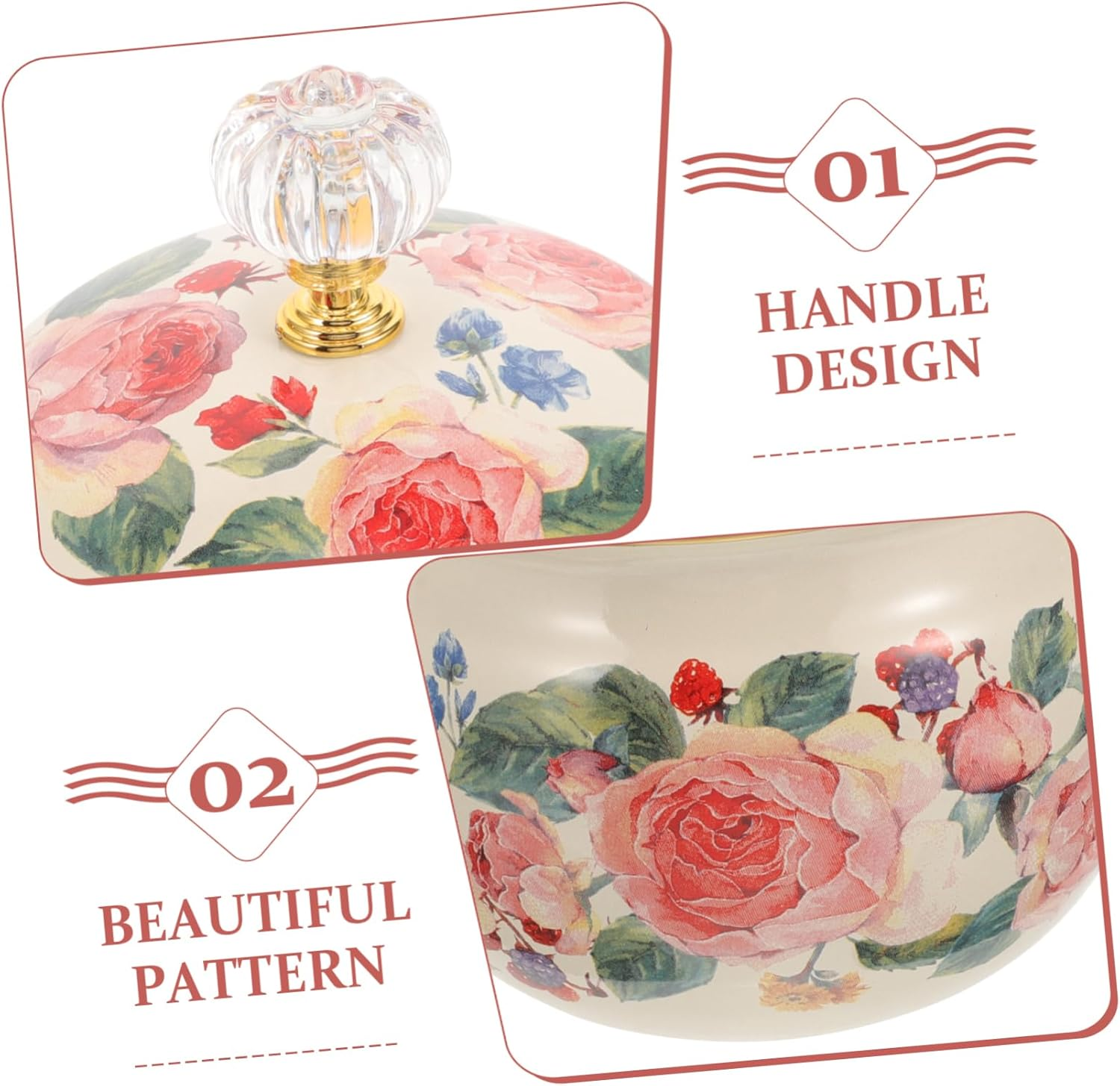 Mikinona Enamel Spice Jar for Home and Restaurant for Seasoning and Candy Storage and Functional