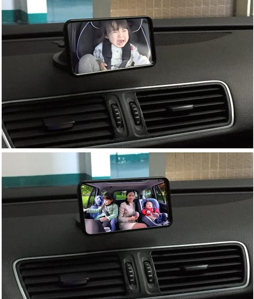 Xinyee Baby Car Mirror Rear View Mirror Wide View Suction Cup Mirror
