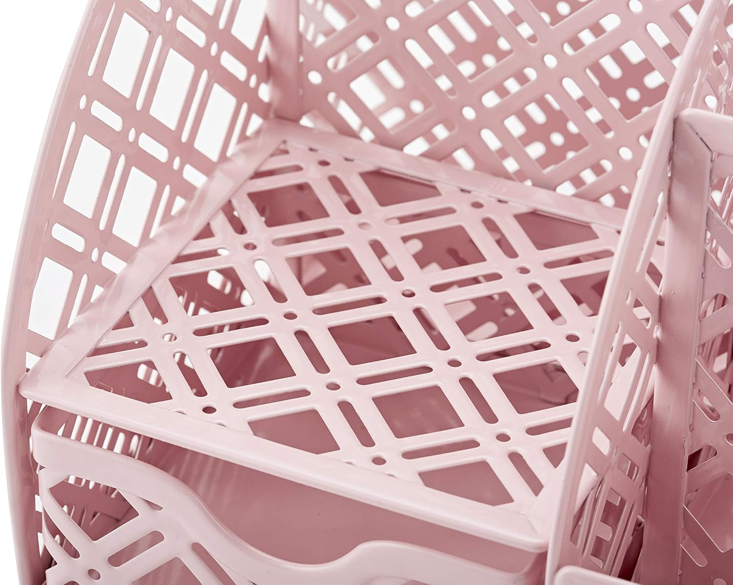 EXERZ Desk Organiser/Mesh Desk Tidy Caddy/Pen Holder/Multifunctional Organiser with 7 Compartments (Light Pink) - Turquoise image number 6