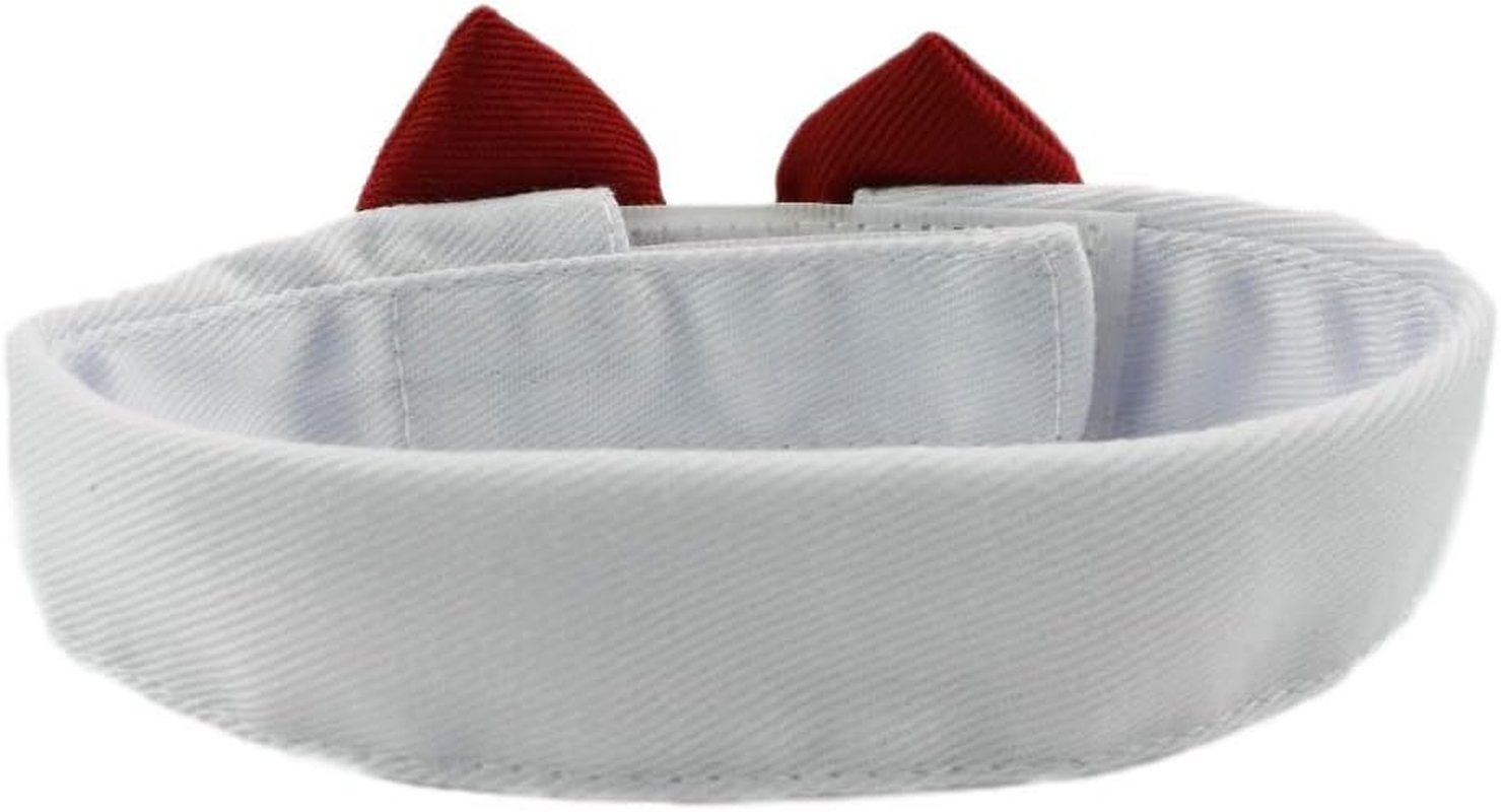 Diyafas 2 X Pet Dog Cat Puppy Tie Adjustable Cotton Collar Red Bow Tie Formal Bowknot Necklaces