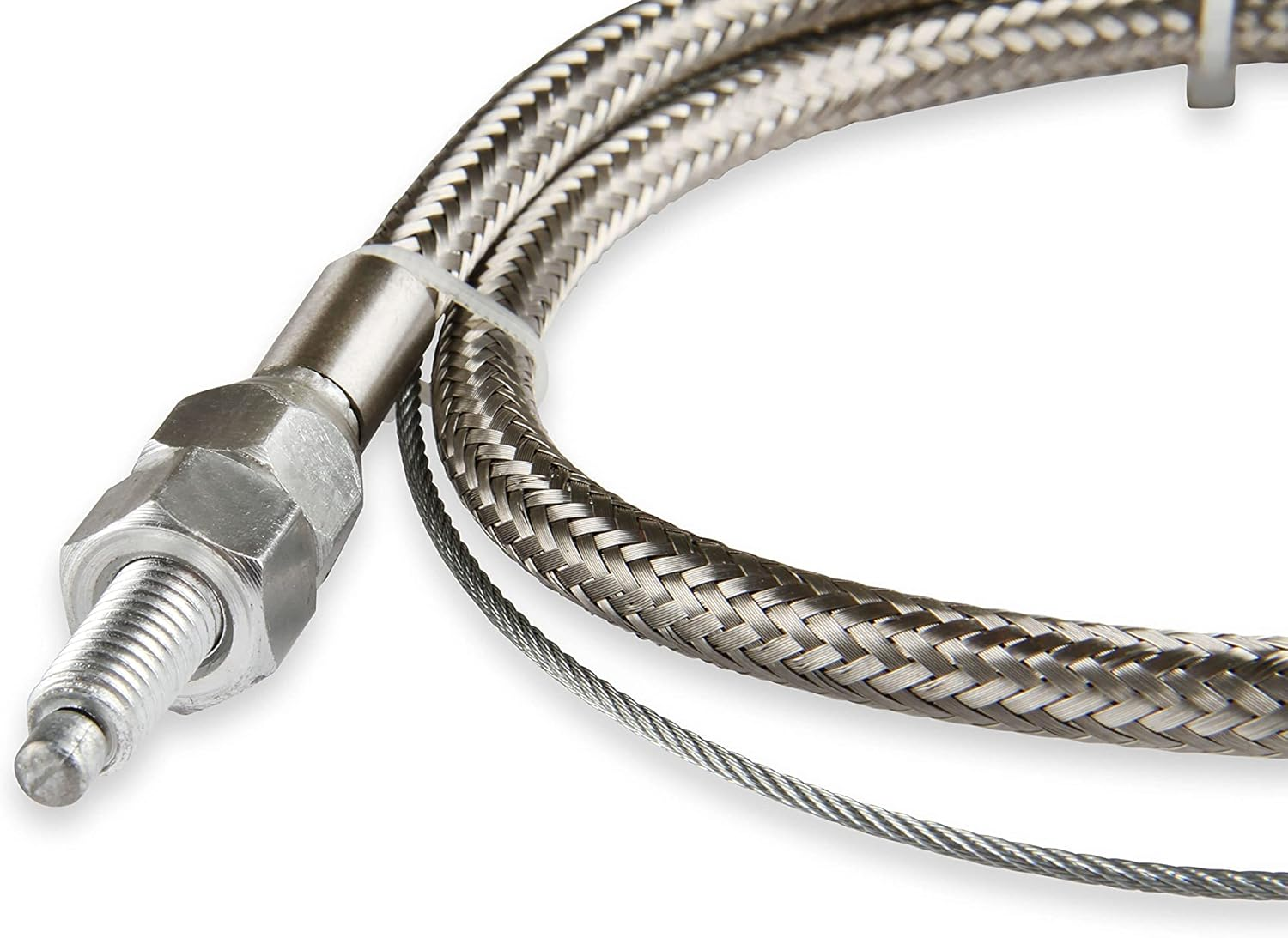 Mr.Gasket Throttle Cable, Braided Stainless Steel, 36 In. Long, Universal, Each image number 1