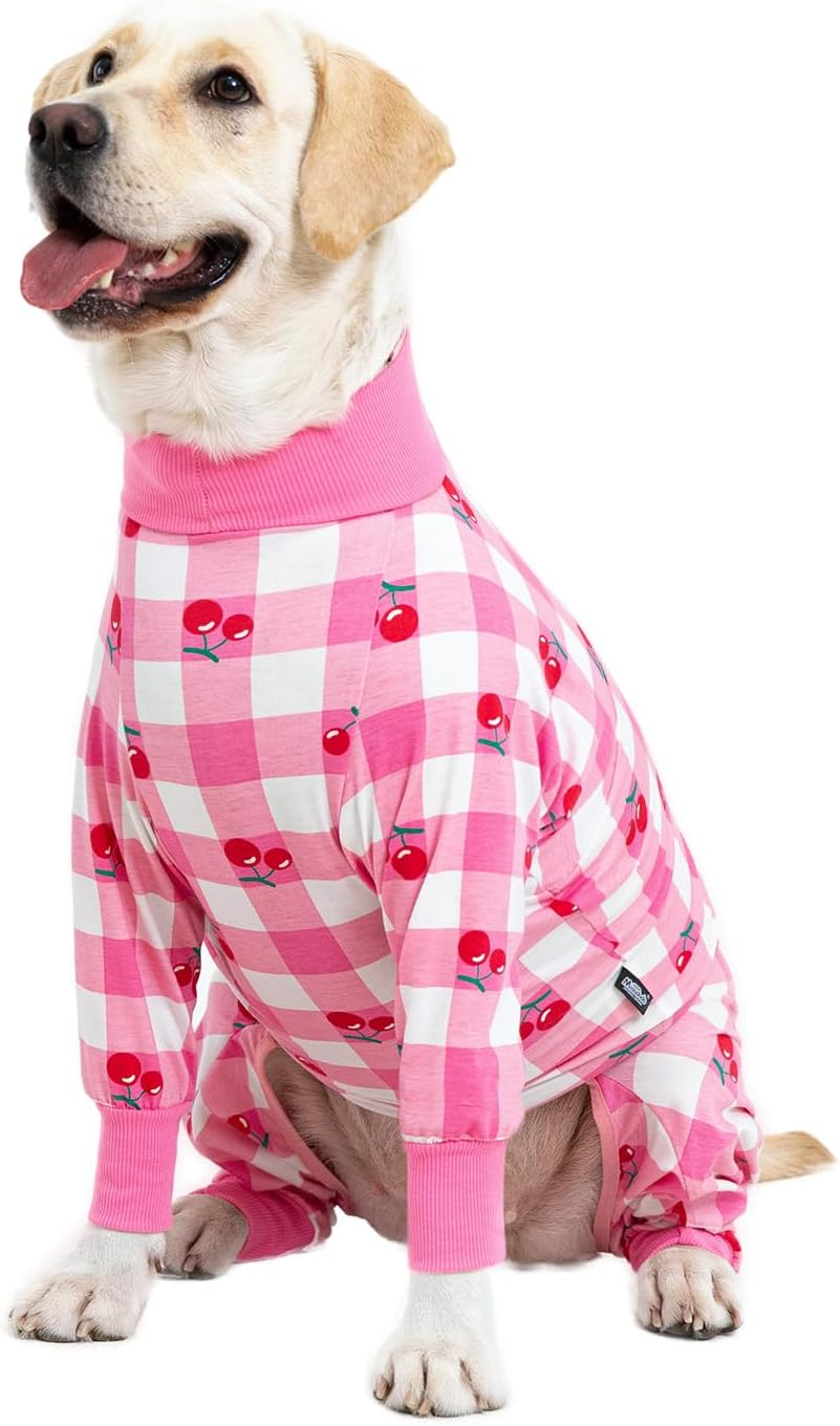 Christmas Surgery Recovery Suit Female Male for Dogs after Surgery Medium Large Dogs Onesie,Lightweight Dog Recovery Suit for Shedding Prevent Licking Surgical Wound,Dog Pajamas Pjs ,Full Belly