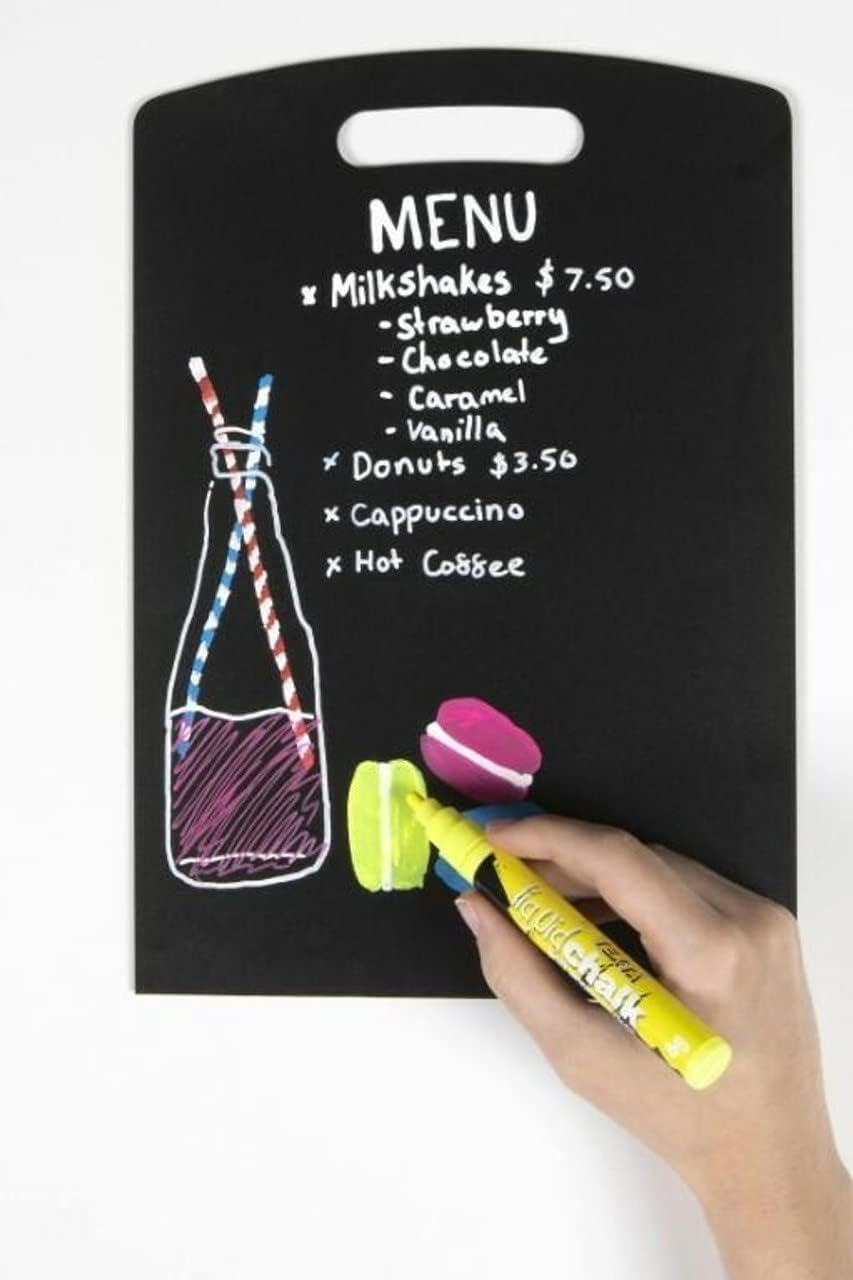 Texta Liquid Chalk Marker Bullet Wet Wipe Yellow image number 4