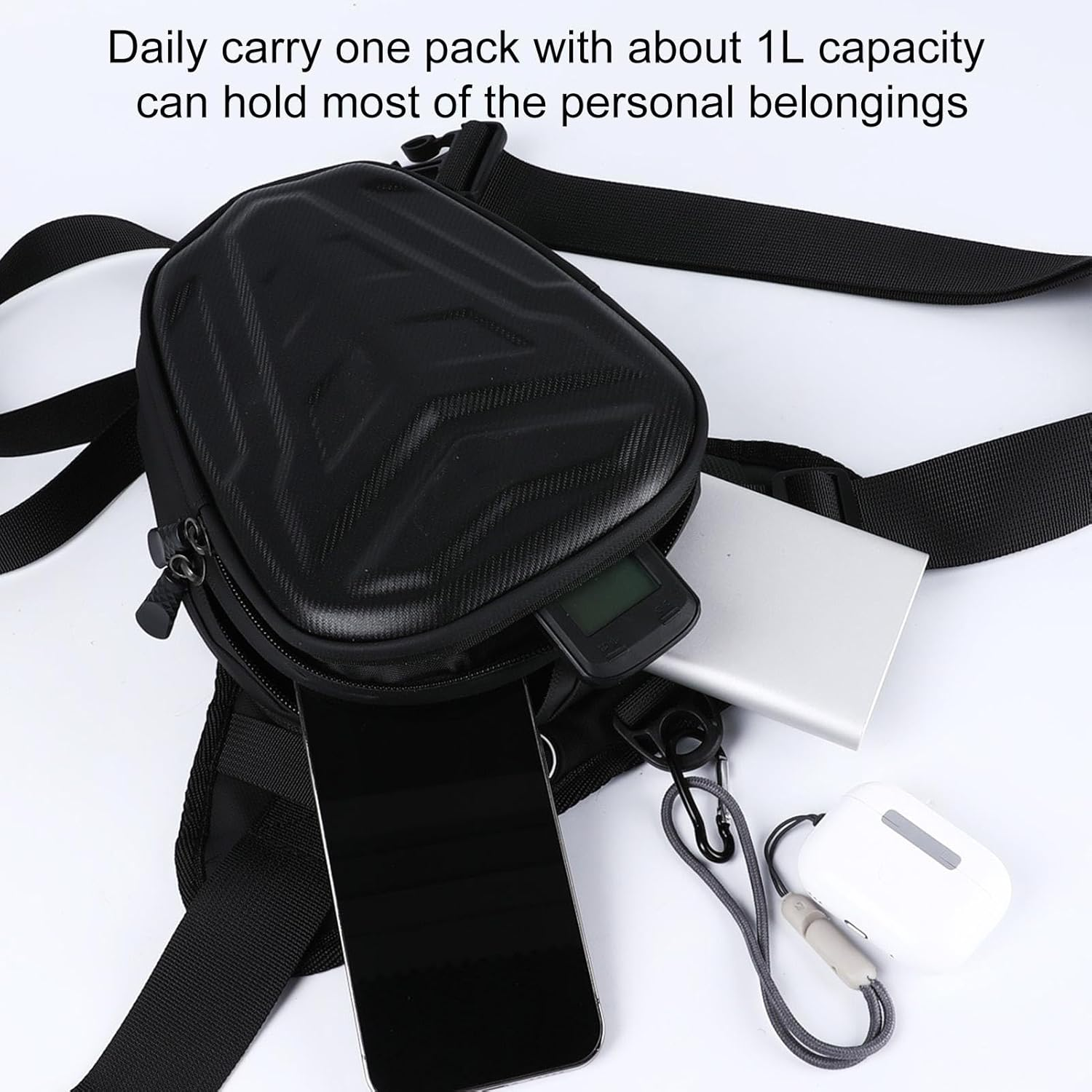 Thigh Bag, Waterproof Hard Shell Leg Bag Motorcycle, Multifunctional Large Capacity Thigh Fanny Pouch, Leg Bag for Men for Cycling Hiking Camping