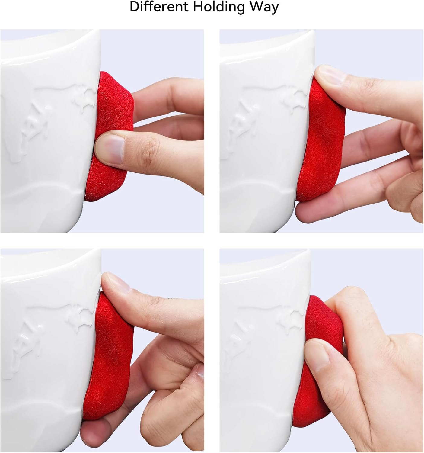 TWO STONES Rock Climbing Coffee Mug for Climber as Rock Climbing Gift for Climbers (White + Red) image number 2