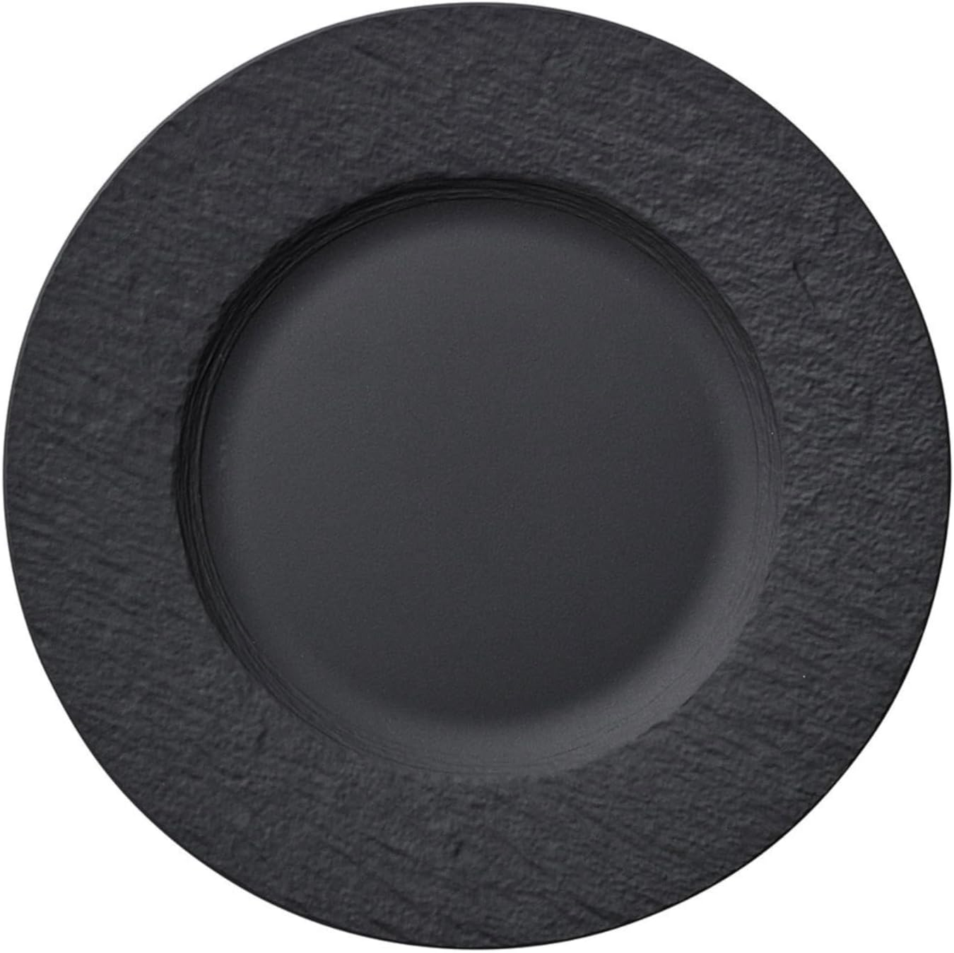 Villeroy & Boch - Manufacture Rock Breakfast Plate, Premium Porcelain, Black image number 1