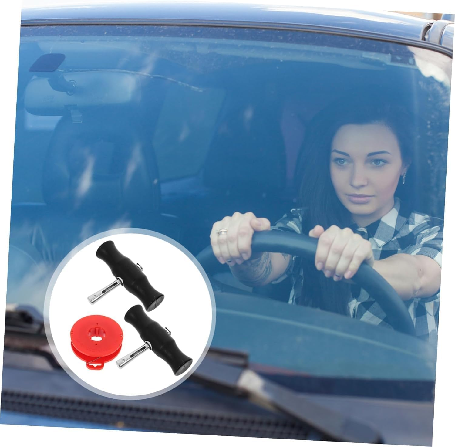 1 Set Disassembly and Assembly of Wire Tools Windshield Glass Windshield Removal Tools Car Windscreen Removal Tool Auto Remove Tool Kit Auto Accessories image number 6