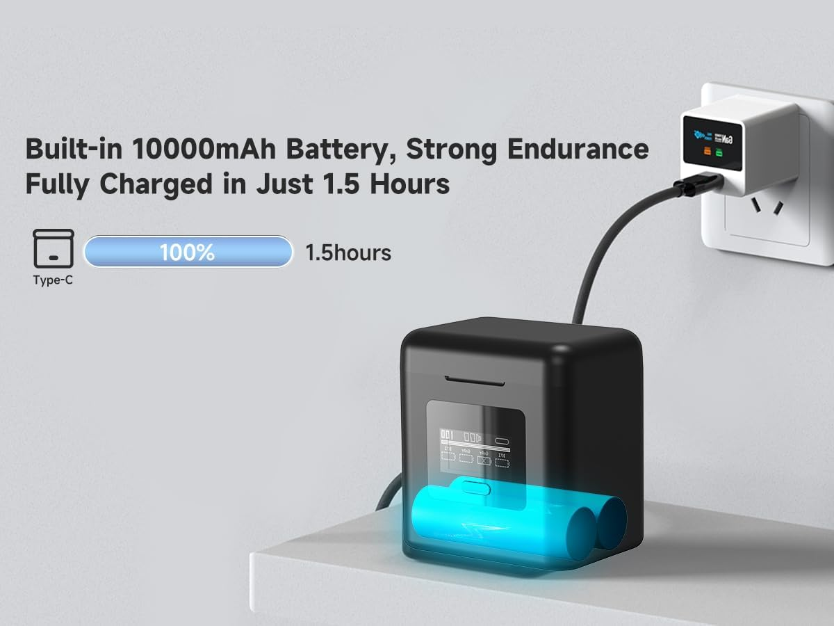 LIMETA Actiongo Compatible with Dji Osmo 360/Action 6/5 Pro/4/3,Gopro Hero 12-5,7000Mah Battery Power Bank+4-Channel Battery Charger for DJI Osmo Action 6,Osmo Action 5 Pro,Osmo Action 4,Osmo Action 3 image number 4