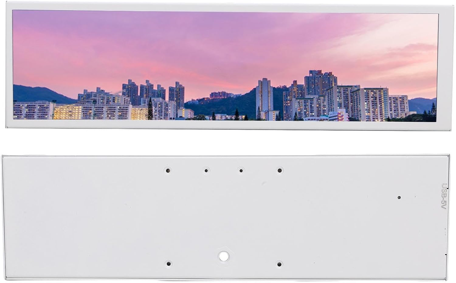 Generic 8.8 Inch Mini Touchscreen, 480X1920 Long Bar PC Temperature Display, Wide Viewing Angle Monitor with Speakers for DIY Music Spectrum image number 4