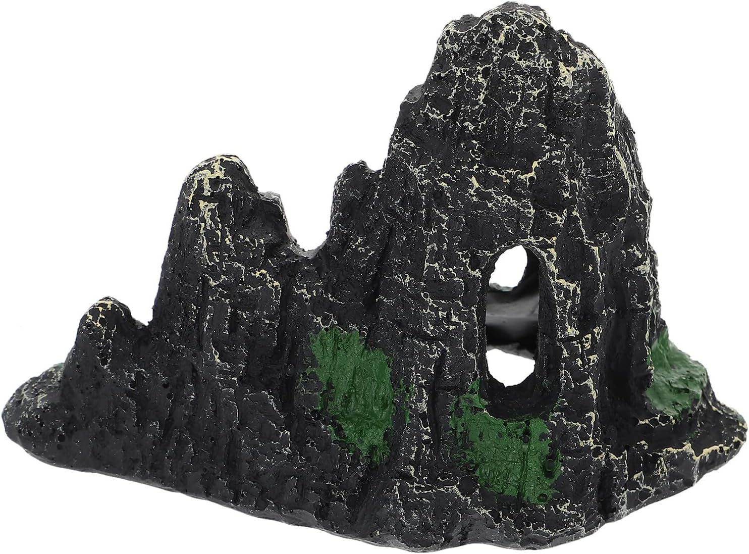 ARTSEWPLY Artificial Resin Rockery Ornament Aquarium Decor, Realistic Miniature Hill Statue for Fish Tank Landscape Scenery, Natural Aquarium Supply Suitable for Aquatic Pets image number 1