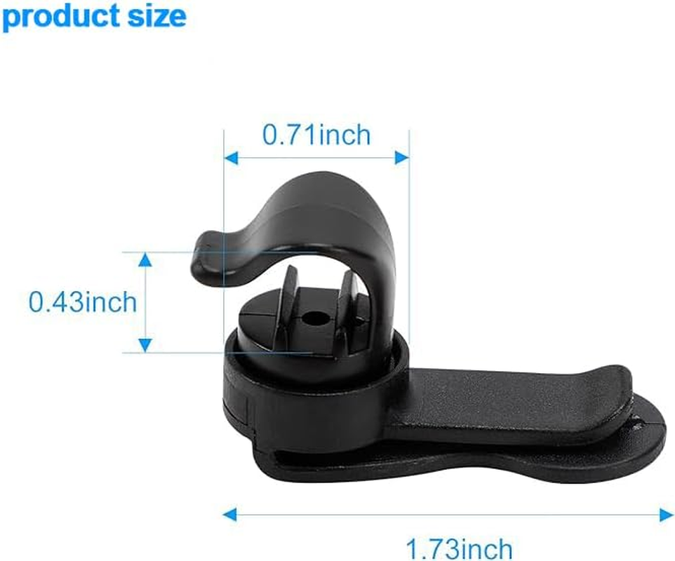 WEZCHUGHAOL Tactical Backpack Hydration Tube Clips, Magnetic Bladder Hose Holders, Set of 2, Black image number 6