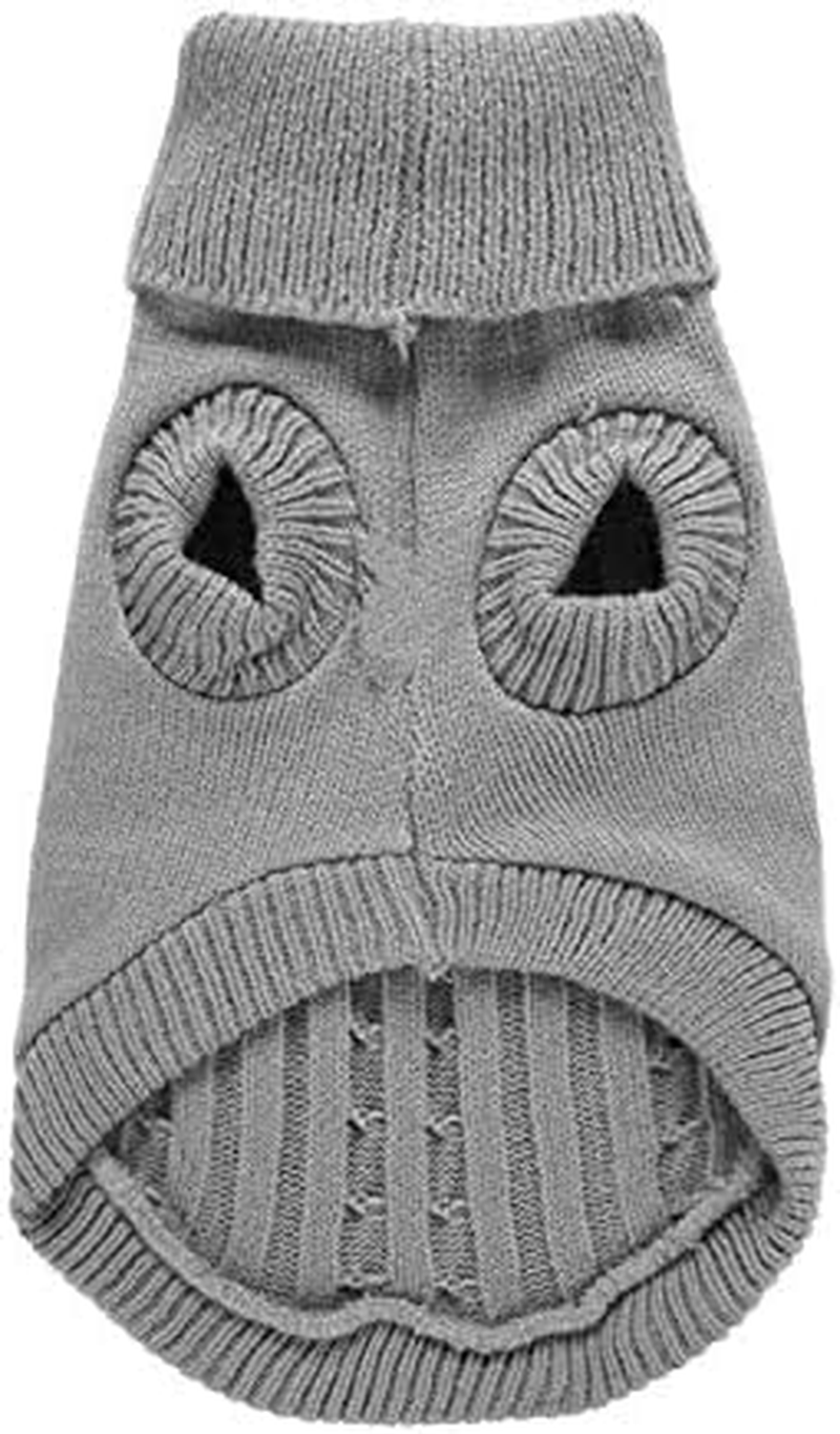 Dog Sweater, Warm Pet Sweater, Dog Sweaters for Small Dogs Medium Dogs Large Dogs, Cute Knitted Classic Cat Sweater Dog Clothes Coat for Girls Boys Dog Puppy Cat (Small, Red) image number 3