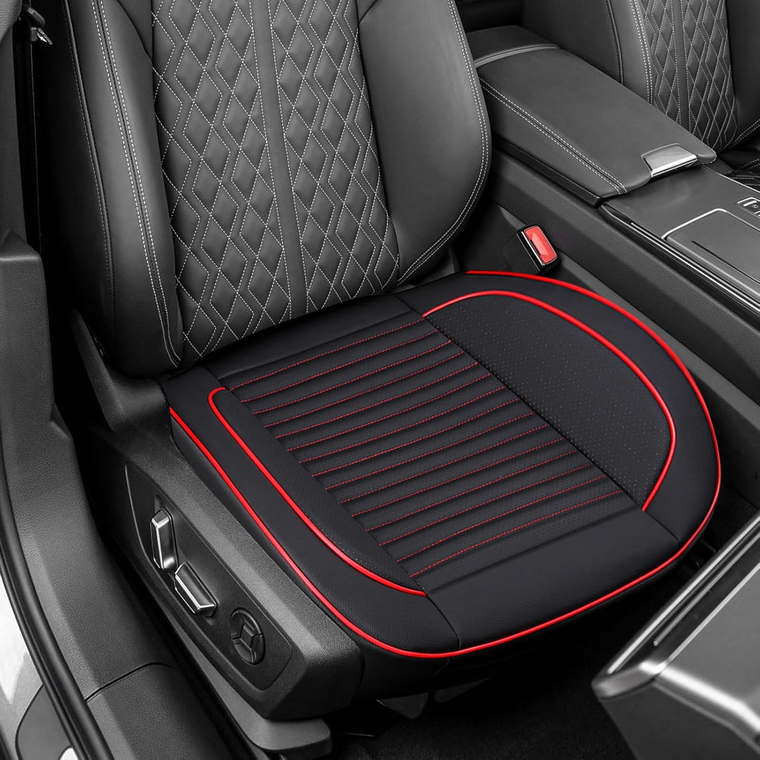 Front Car Seat - Driver Faux Leather Pad Seat Covers | Nonslip Car Seat Covers Auto Interior Protector for Automotive Trucks Automotive Accessories Imtrub image number 1