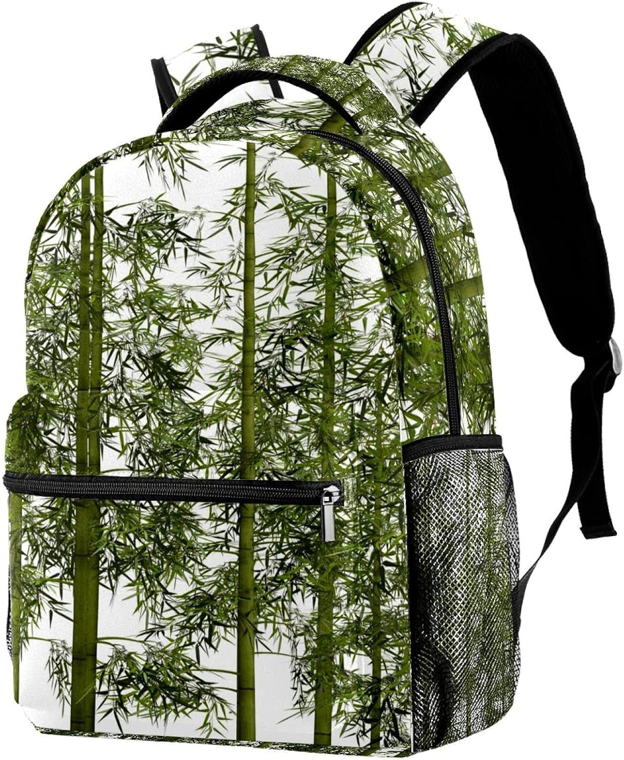 Bamboo Backpack Students Shoulder Bags Travel Bag College School Tote Backpacks image number 1
