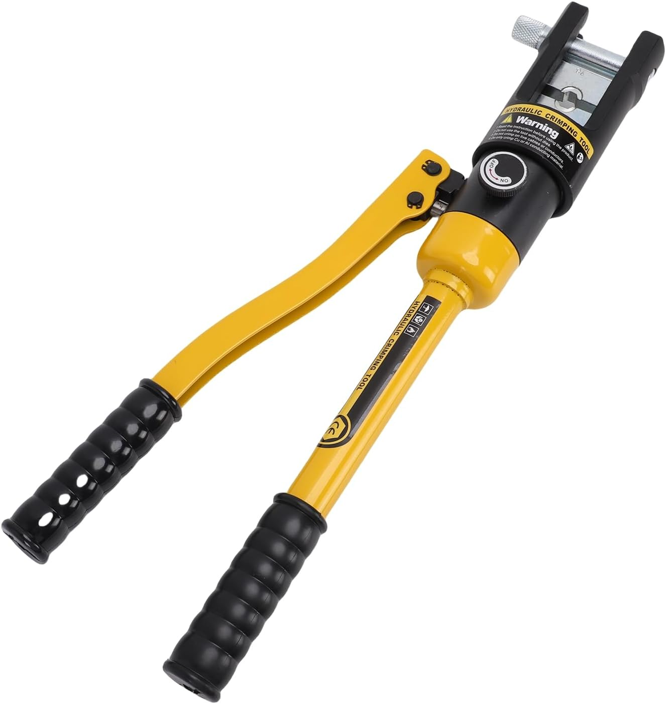 16T Hydraulic Crimping Tool 16 AWG to 300 Battery Cable Crimping Tool Stroke Hydraulic Lug Crimper Electrical Terminal Crimper with 11 Pairs of Dies