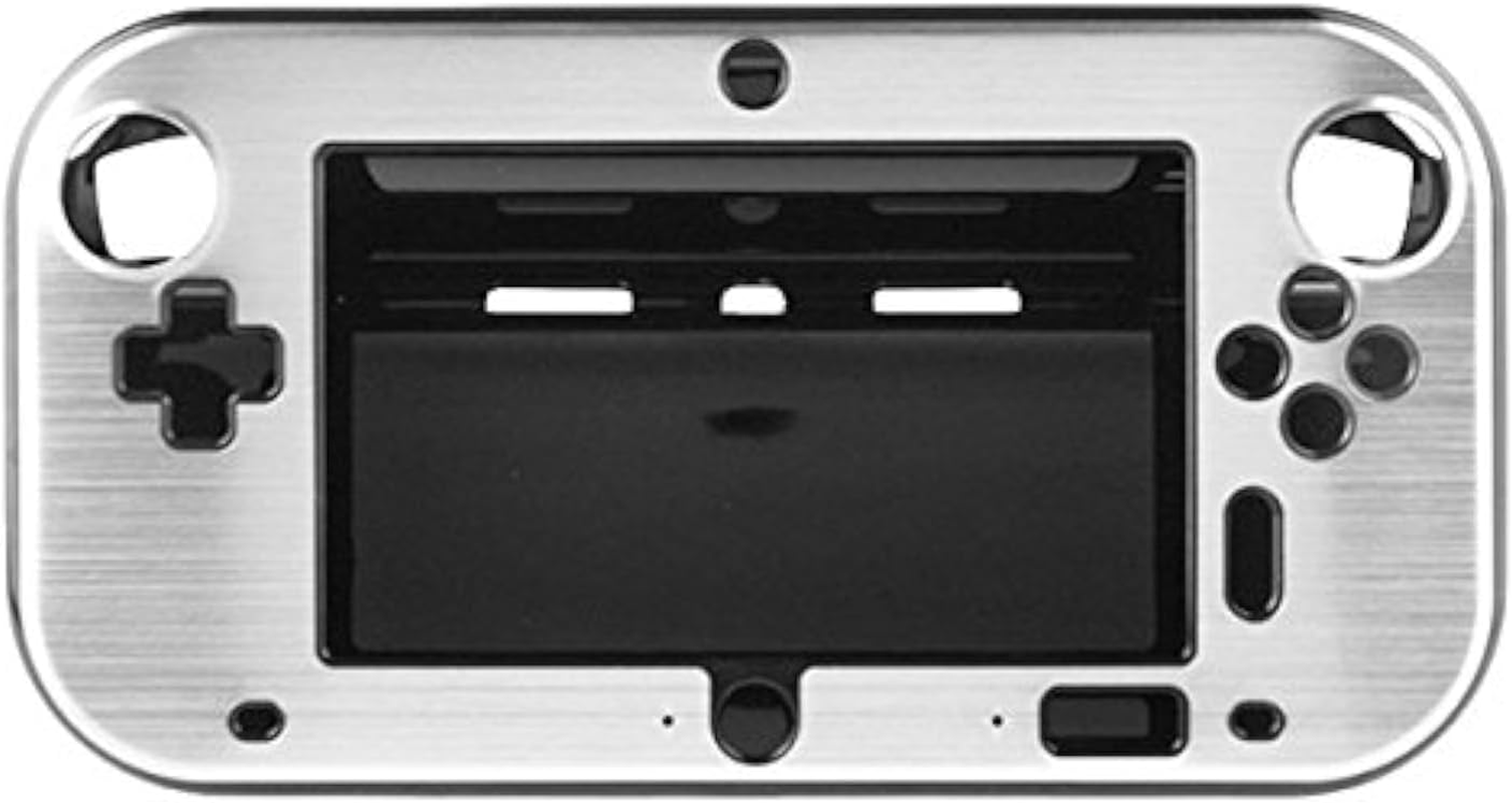 OSTENT Anti-Shock Hard Aluminum Metal Box Cover Case Shell for Nintendo Wii U Gamepad (Silver) - Gold image number 7