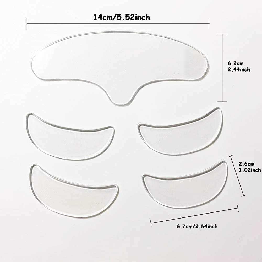 Face Wrinkle Patches,100% Medical Grade Reusable Silicone Decollete Pads for Forehead and Eye Wrinkles image number 2