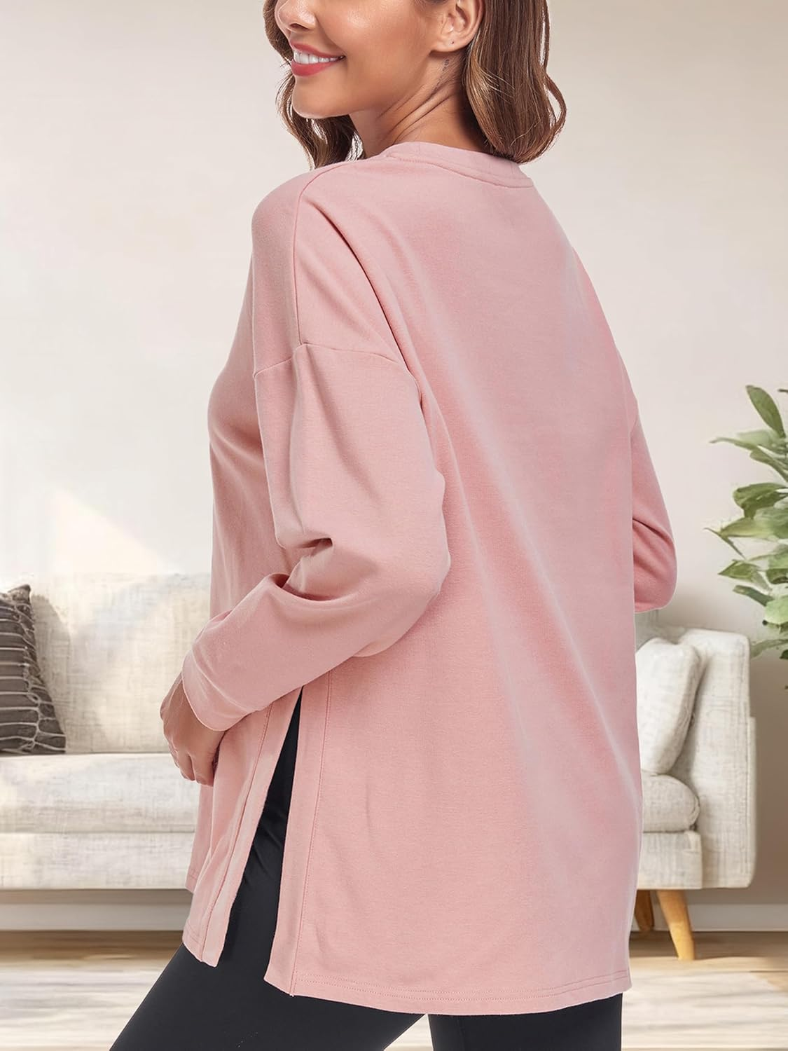 Love2Mi Women'S Long-Sleeved Maternity Shirt Maternity Tops image number 5