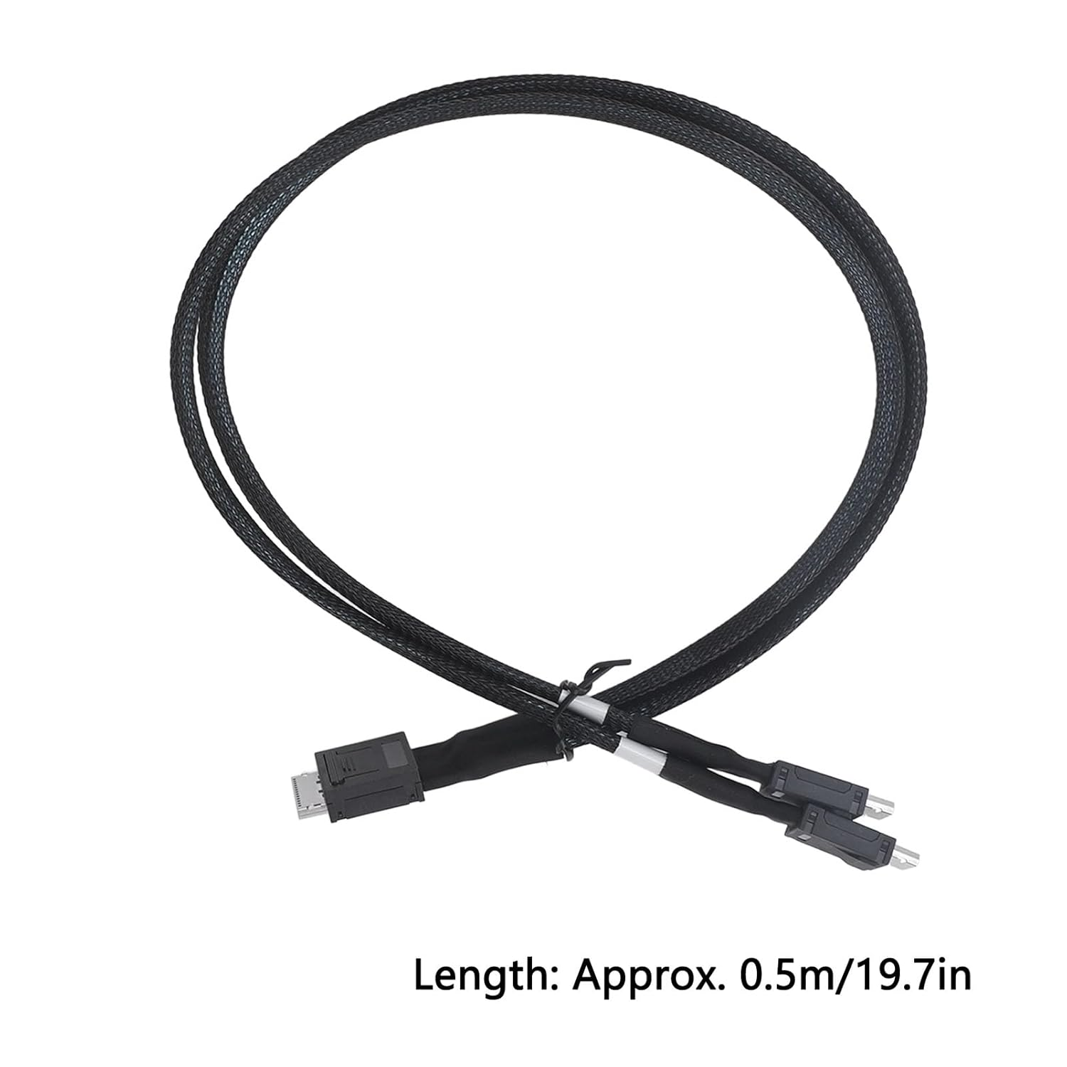 SFF 8611 8I to 2Xsff 8611 4I Cable, High Speed Data Transmission, Improved Performance, Suitable for Various Systems, with PCI E Expansion Cards, for Data Center Servers