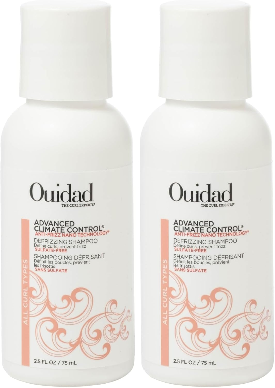 Ouidad Advanced Climate Control Defrizzing Shampoo for Unisex 2.5 Oz Shampoo (Pack of 2) image number 2