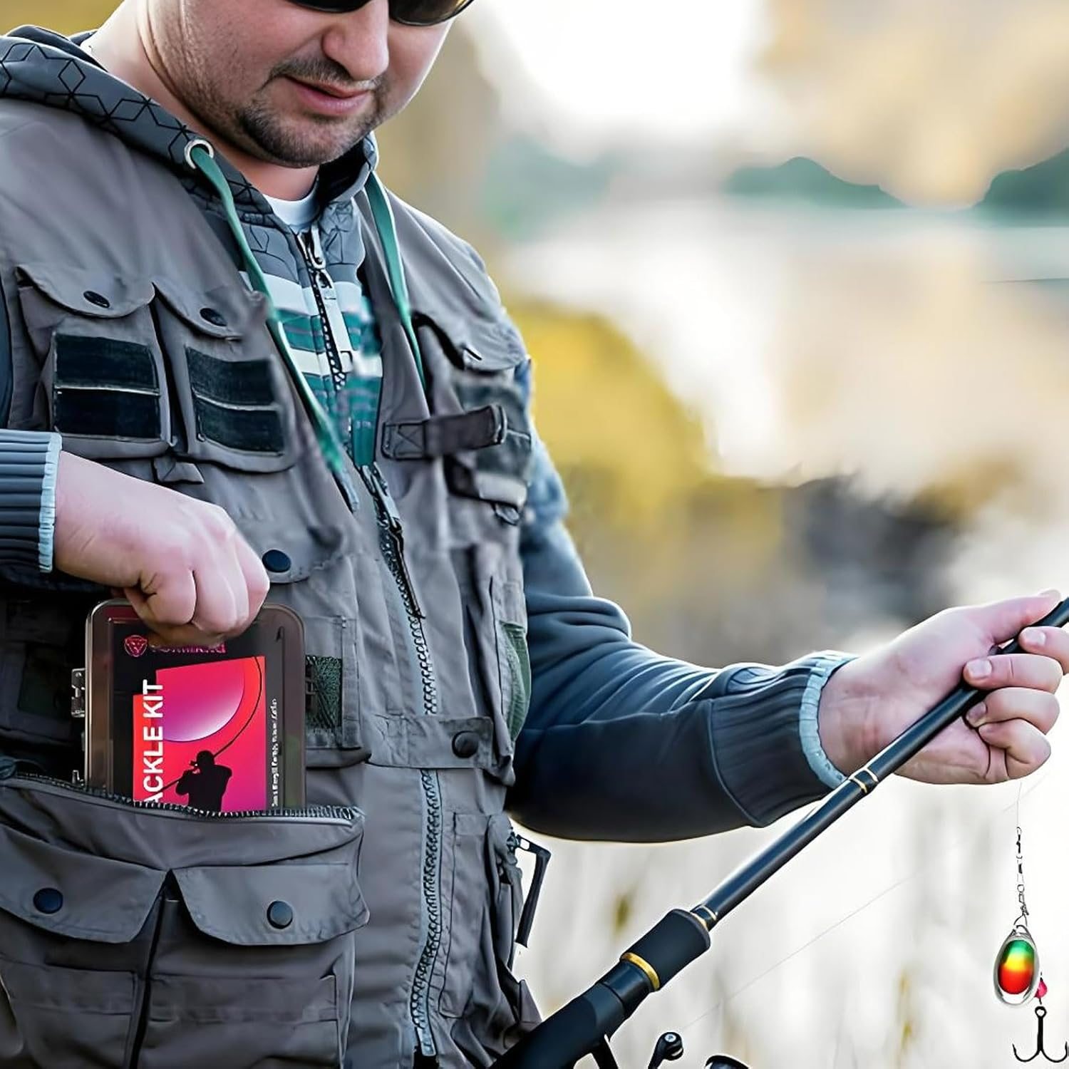 Fishing Lures Kit with Soft Plastic Baits, Swimbait Crankbait Topwater Frog Lure for Bass Trout, Freshwater Saltwater Fishing Gear Set (164-Piece) image number 4