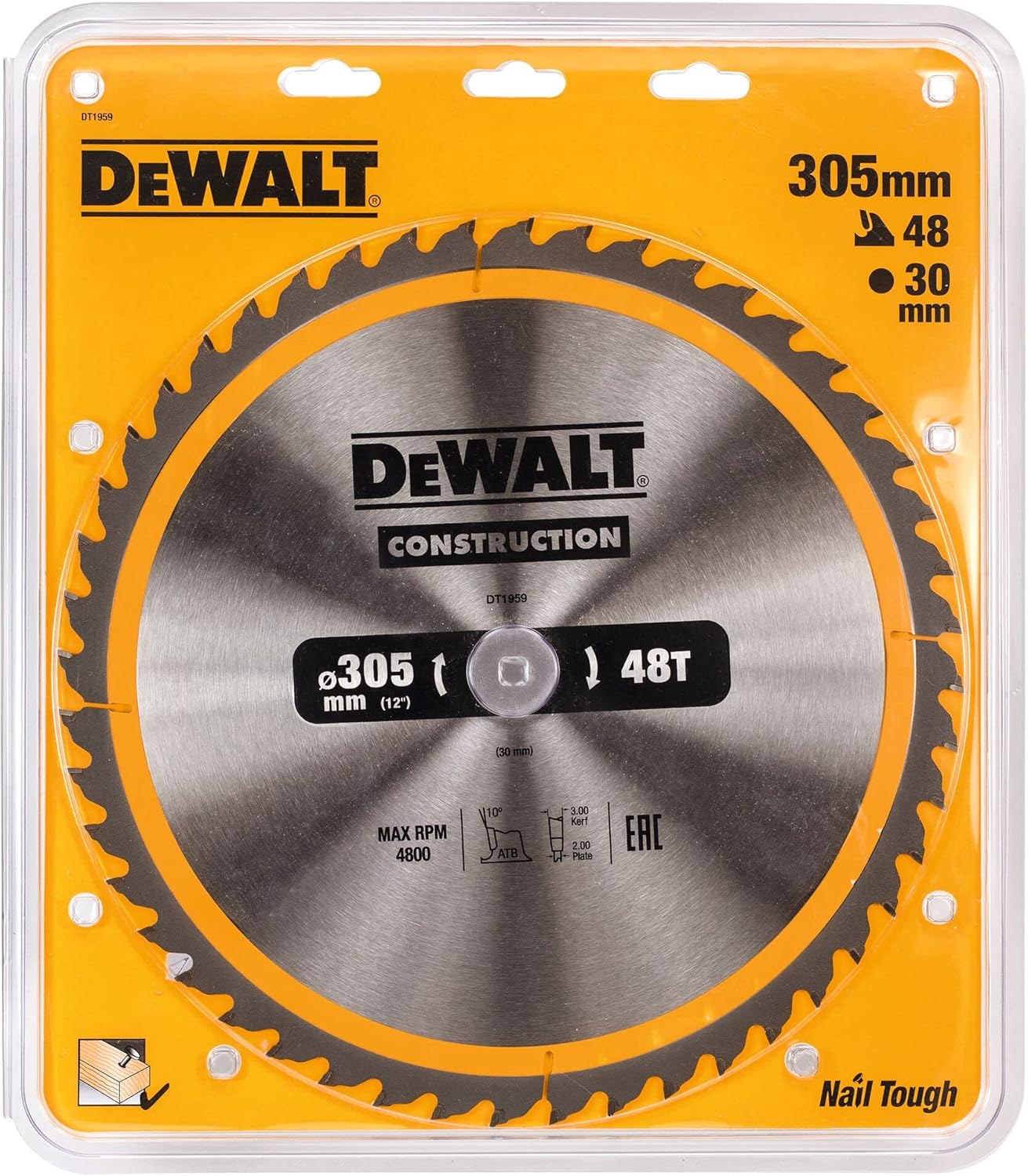 Dewalt DT1959-QZ Circular Saw Blade 305X30Mm 48T Wood image number 6