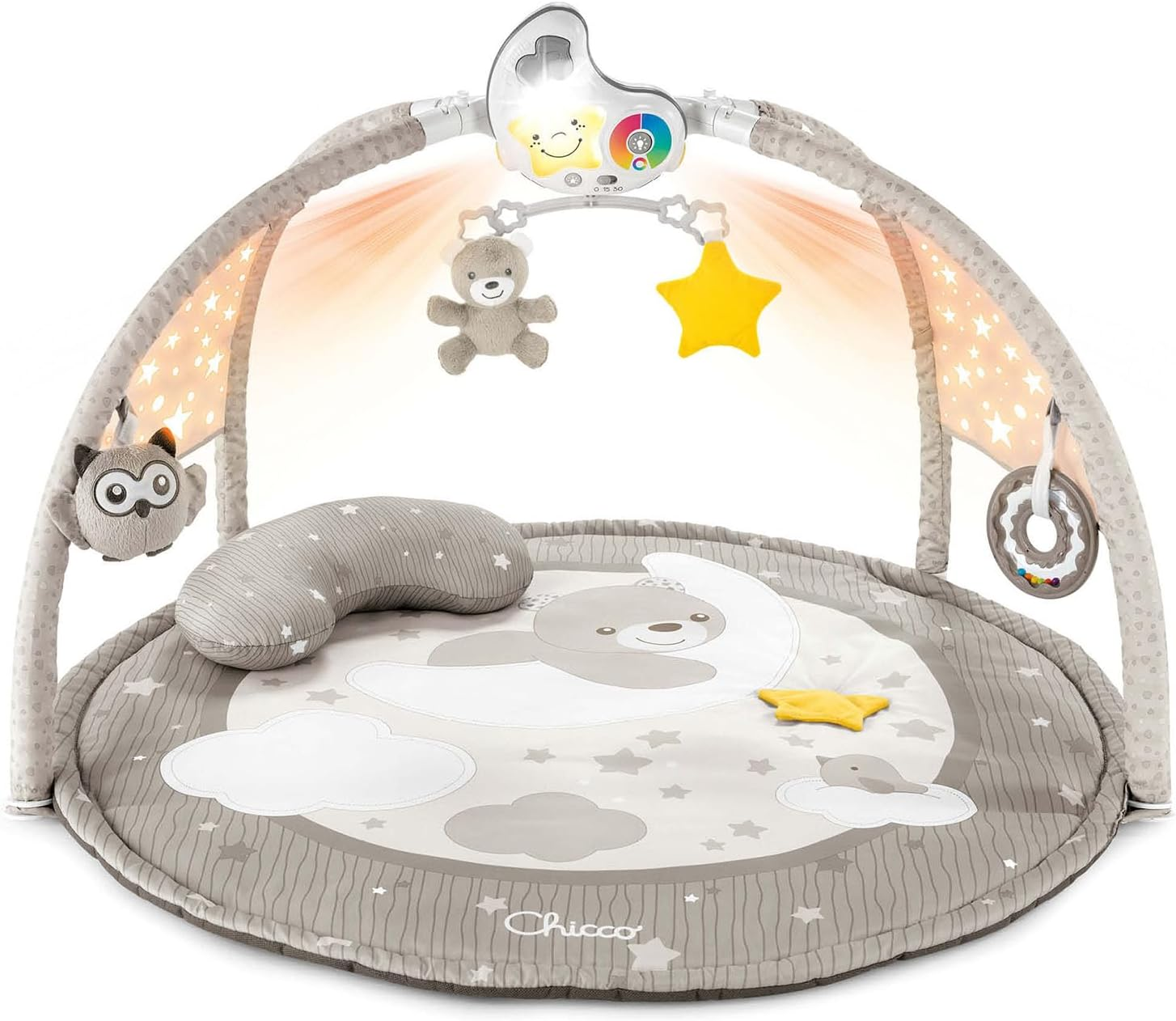 Chicco 3 in 1 Baby Gym Activity Mat, Beige image number 4