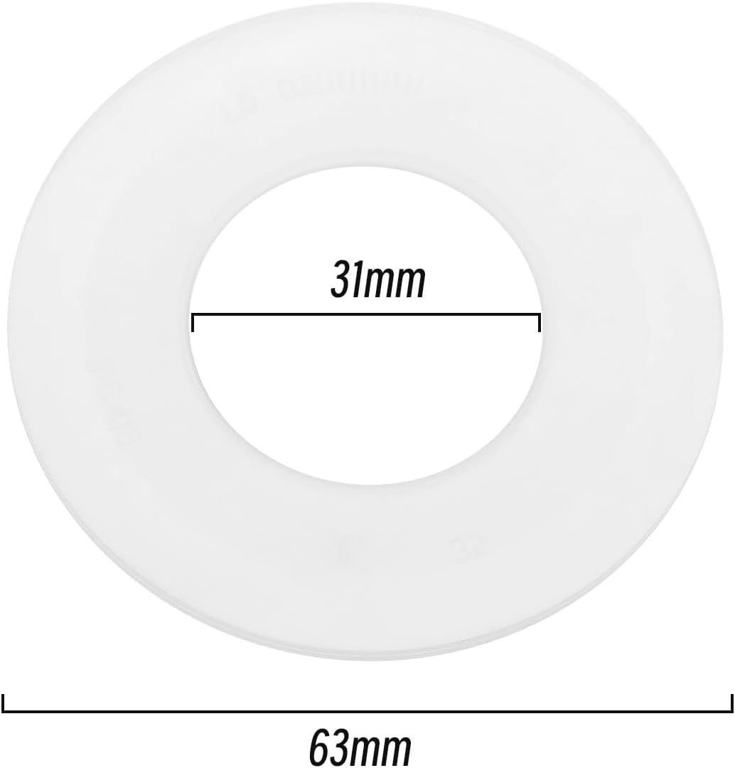 Emsea 5Pcs Toilet Flush Valve Seal Ring Replacement 816.418.00.1 Compatible with Geberit Flush Valves Flush Valve Base Sealing Washer Silicone
