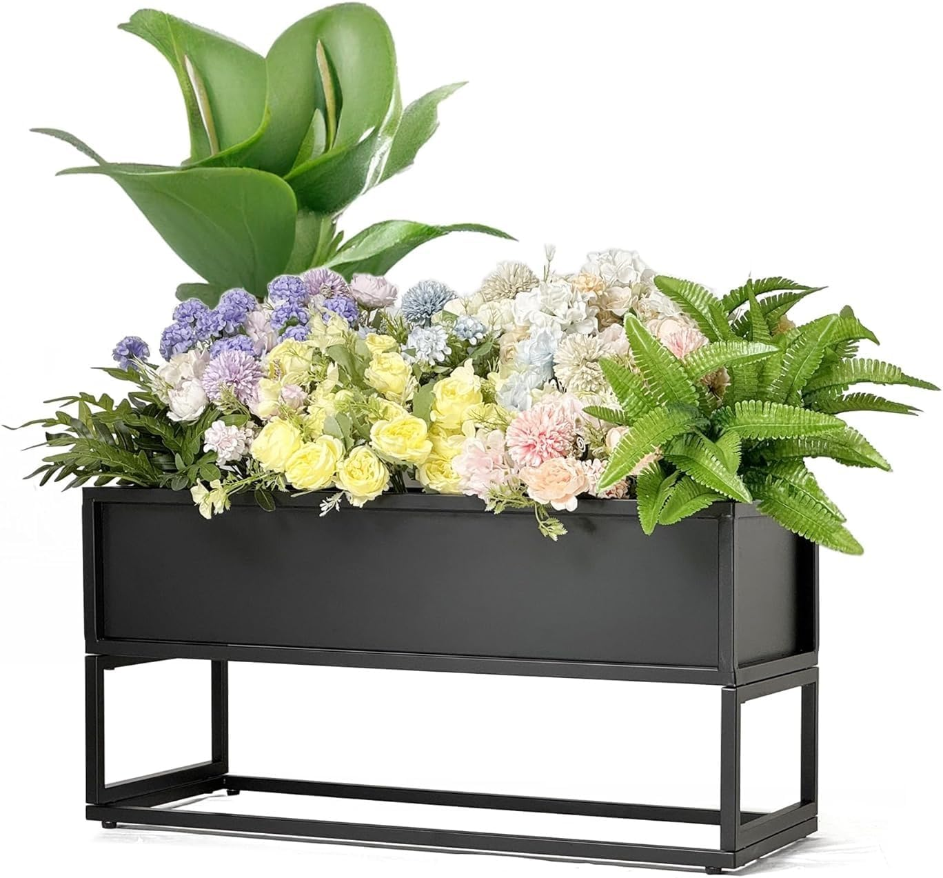 Cocoyard Elevated Outdoor Planter Box - 28 Inch Durable Raised Garden Bed for Planting Herbs, Flowers & Vegetables - Stylish Planter Boxes for Patio Decor & Backyard Gardening - Plant Stand image number 1