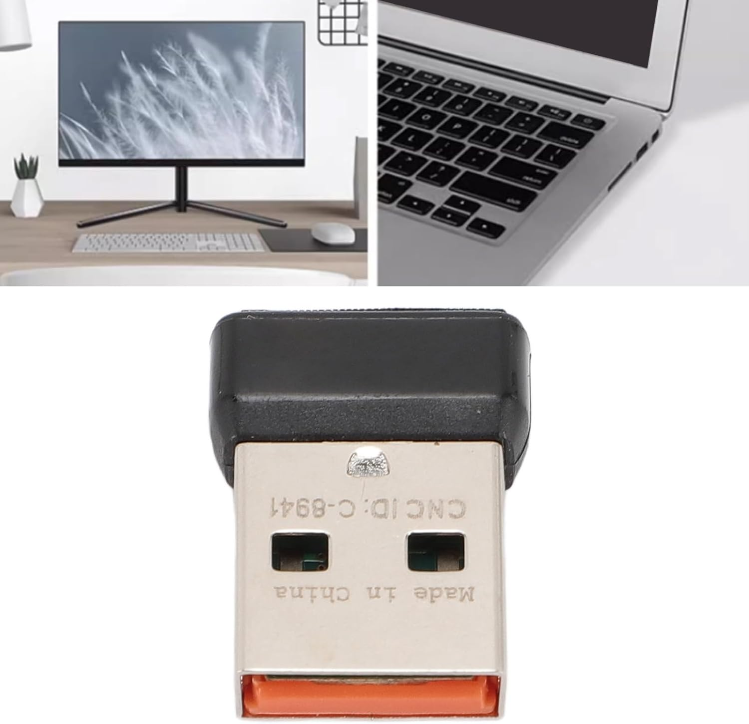 C U0007 Unifying Receiver, 2.4Ghz Cordless Receiver, Keyboard Dongle Replacement, for K340 K350 Keyboard, for M505 M705 M905 Mouse Model image number 3