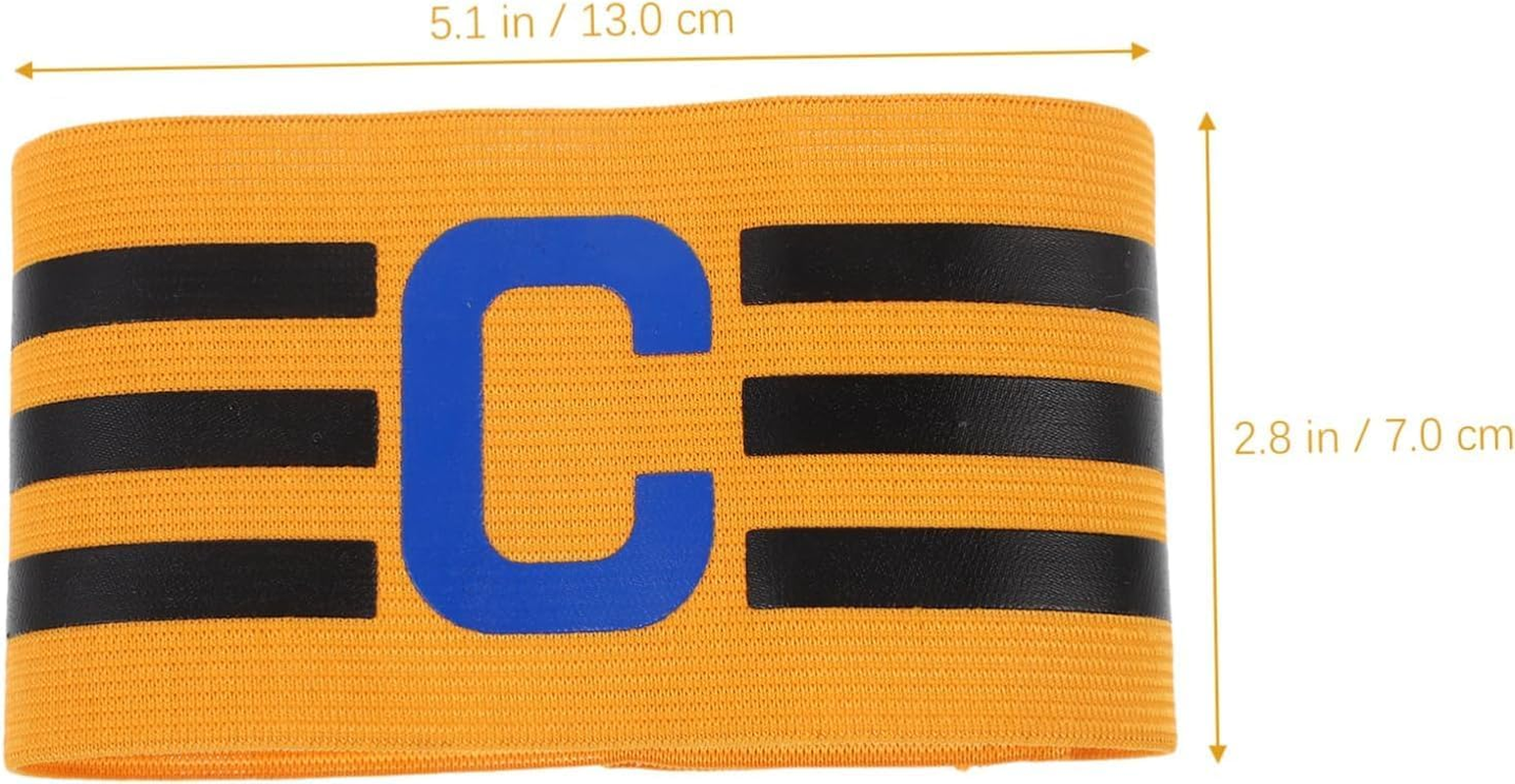 Football Captain Armband: 3Pcs Adjustable Captain Armbands, Football Arm Bands, Elastic Captain Arm Band image number 2