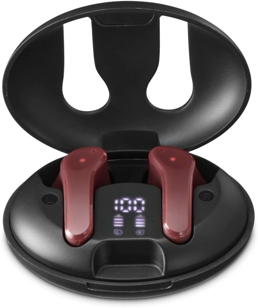 Hama Bluetooth Headphones (Headphones Wireless with ENC Active Noise Cancelling, Wireless Headphones with Wireless Charging Fast Charging, 16 Hours Playtime with Charging Case, BT 5.3, Stereo - Blue image number 7