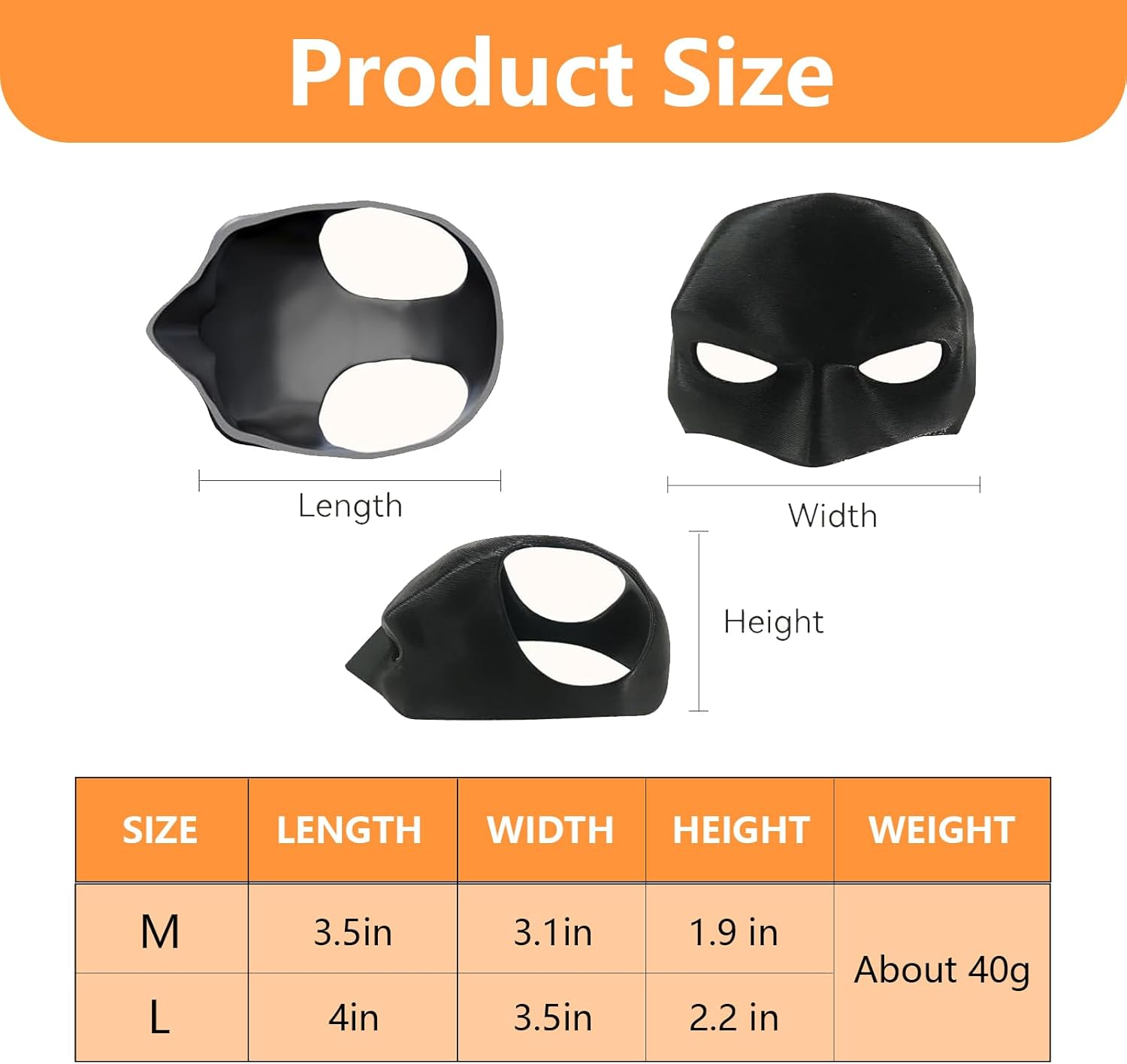 Cat Clothing Accessories, 3D Cat Mask, Costume for Cats, Cat Costume Photo Props, Funny Cat Mask for Halloween, Carnival or Everyday Fun (M) image number 4