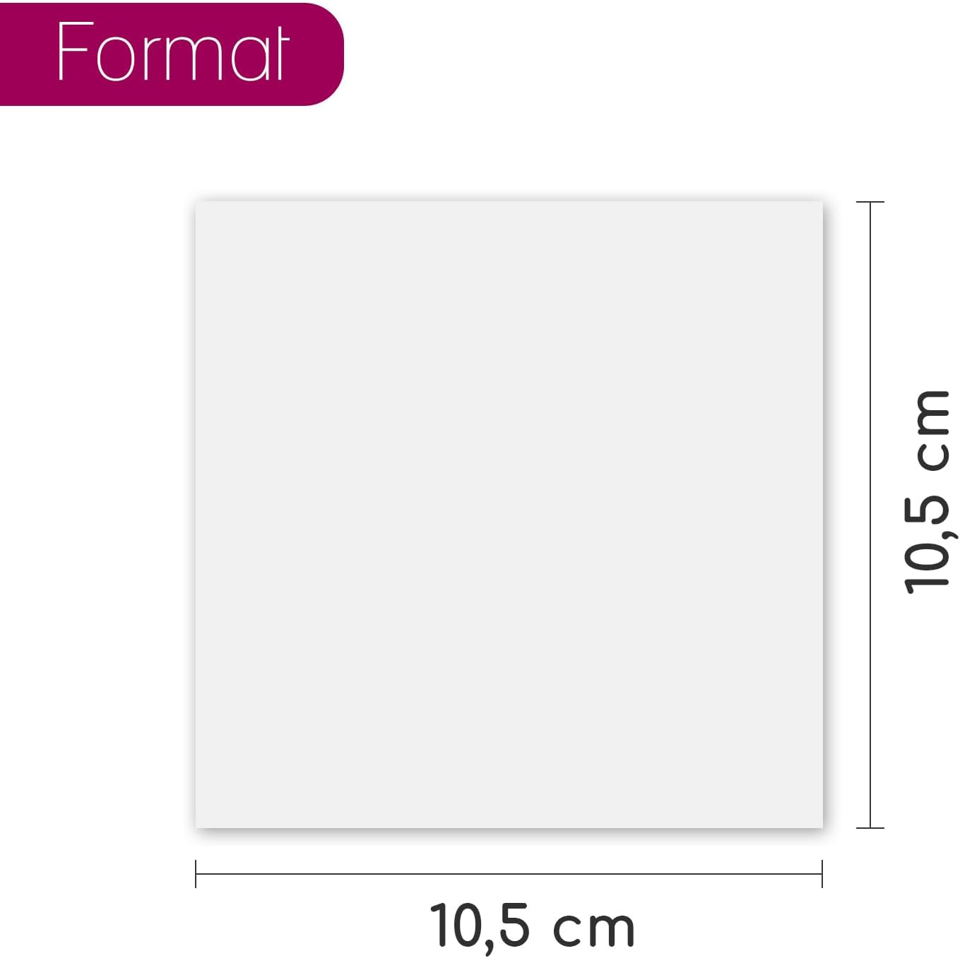 Younikat Replacement Paper for Long-Lasting Projector Drawing Fun - Square I Paper Cuts for Refilling I 500 Sheets I Dv_428 image number 3