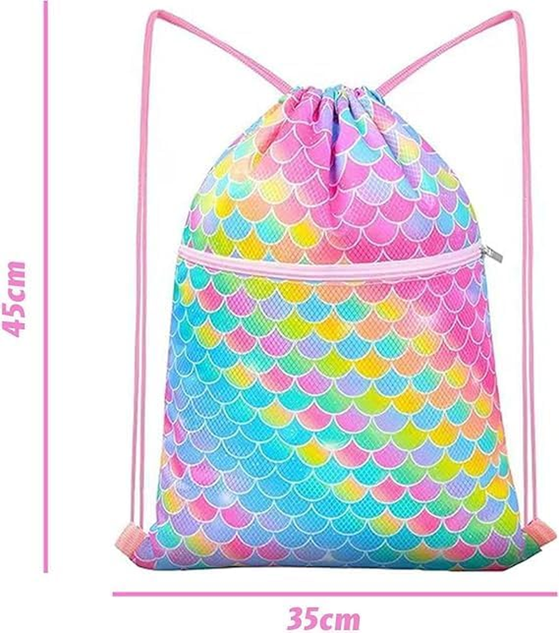 Drawstring Backpack - Drawstring Bags for Kids Swim Bag for Beach image number 4