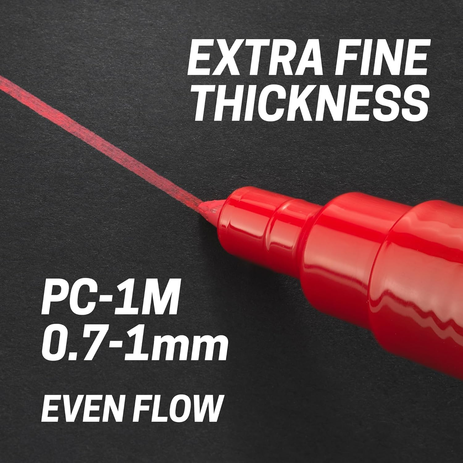 Posca Water Based Permanent Marker Paint Pen - Multi Surface Use - PC-1M, 0.7-1.0Mm Extra Fine - Set of 8 in Gift Wallet - Pastel Tones image number 2