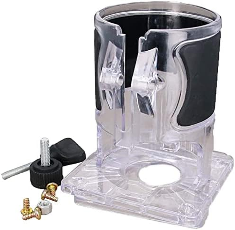 Woodworking Trimmer Router Transparent Plastic Base Power Tool Protective Shield Accessory Base (Model 2 (Enhanced)) image number 3