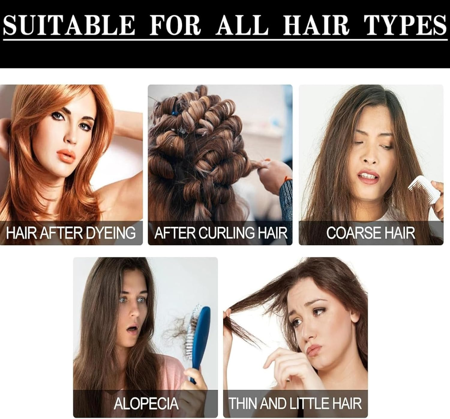 Lifewitqueenp Hair Care Growth Oil, Natural Hairs Quick Absorption Growth Density Essential Oil, Nourishes Hair, Reduces Breakage, Strengthens Hair Roots, Keeps Hair Smooth and Soft (3PCS) - 2Pcs image number 3