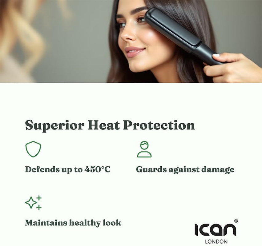 Ican London Hair Polisher Olive Oil Infused with Coconut Oil Heat Protection Serum Alcohol Free 207Ml image number 5