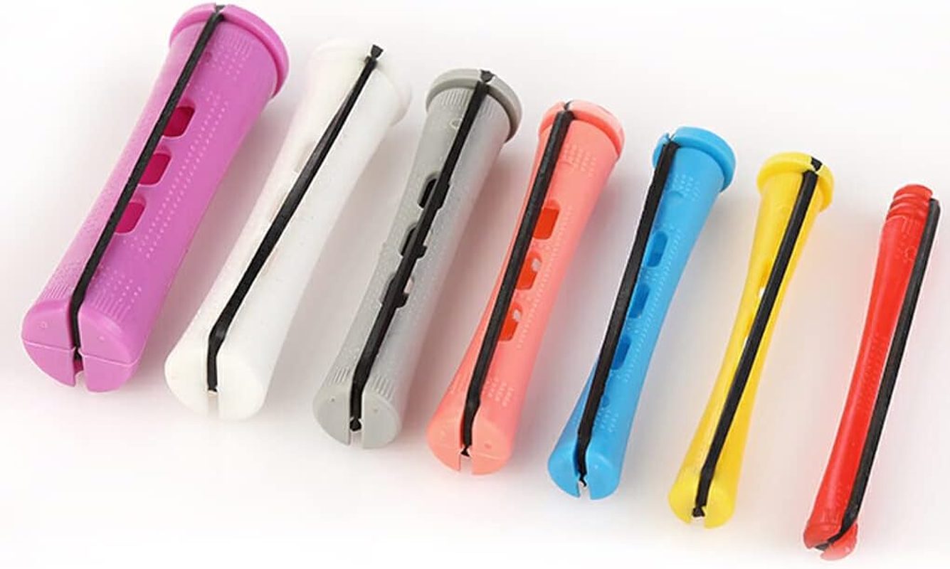 10 Pieces Hair Rollers Long-Time Service Assorted Colors Hairdressing Self Holding Magnetic Unique Design, 1.9Cm 1 Purple, 10 Items