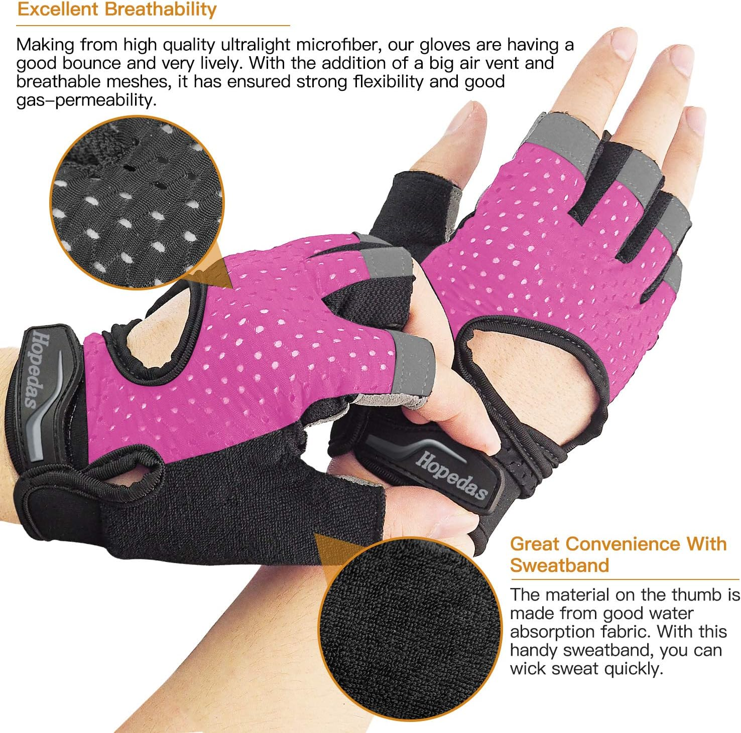 Workout Gloves Weight Lifting Gloves Palm Support Protection for Men Women, Exercise Gloves Sports for Training, Fitness, Gym, Black