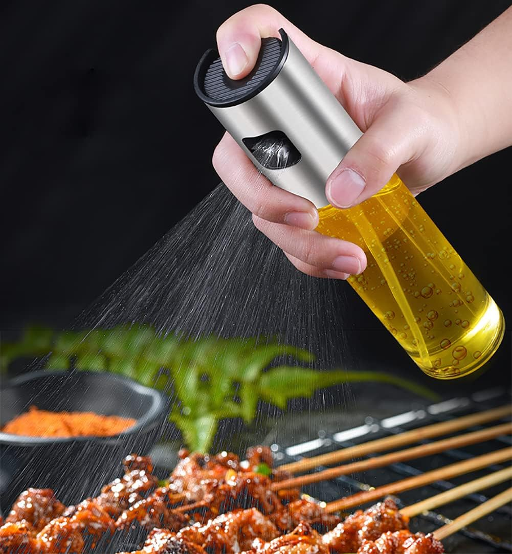 Olive Oil Sprayer for Cooking Oil Spritzer Mister for Air Fryer Canola Vinegar Vegetable Oil Portable Mini Bottle Kitchen Gadgets for Bbq/Pan/Salads/Baking (1 Pack)