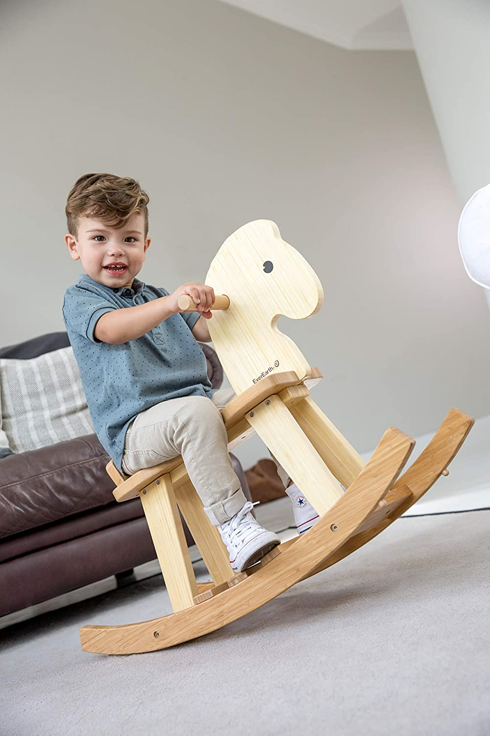 EVEREARTH EE33559 Bamboo Rocking Horse 55 Cm*72 Cm* 28 Cm image number 4