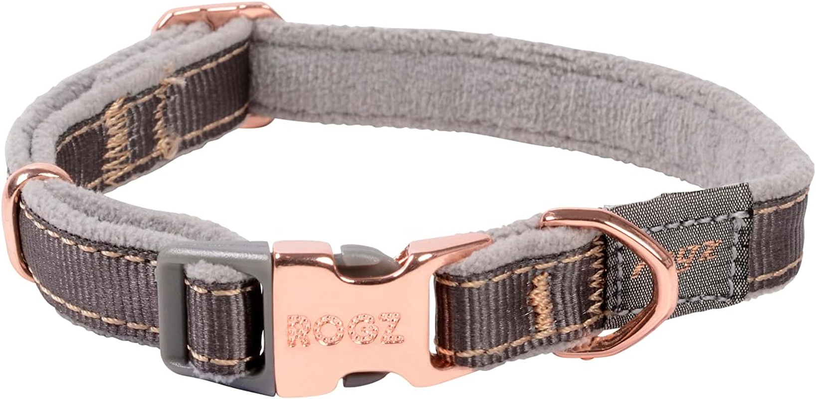 Rogz Classic Urban Dog Collar Grey Small