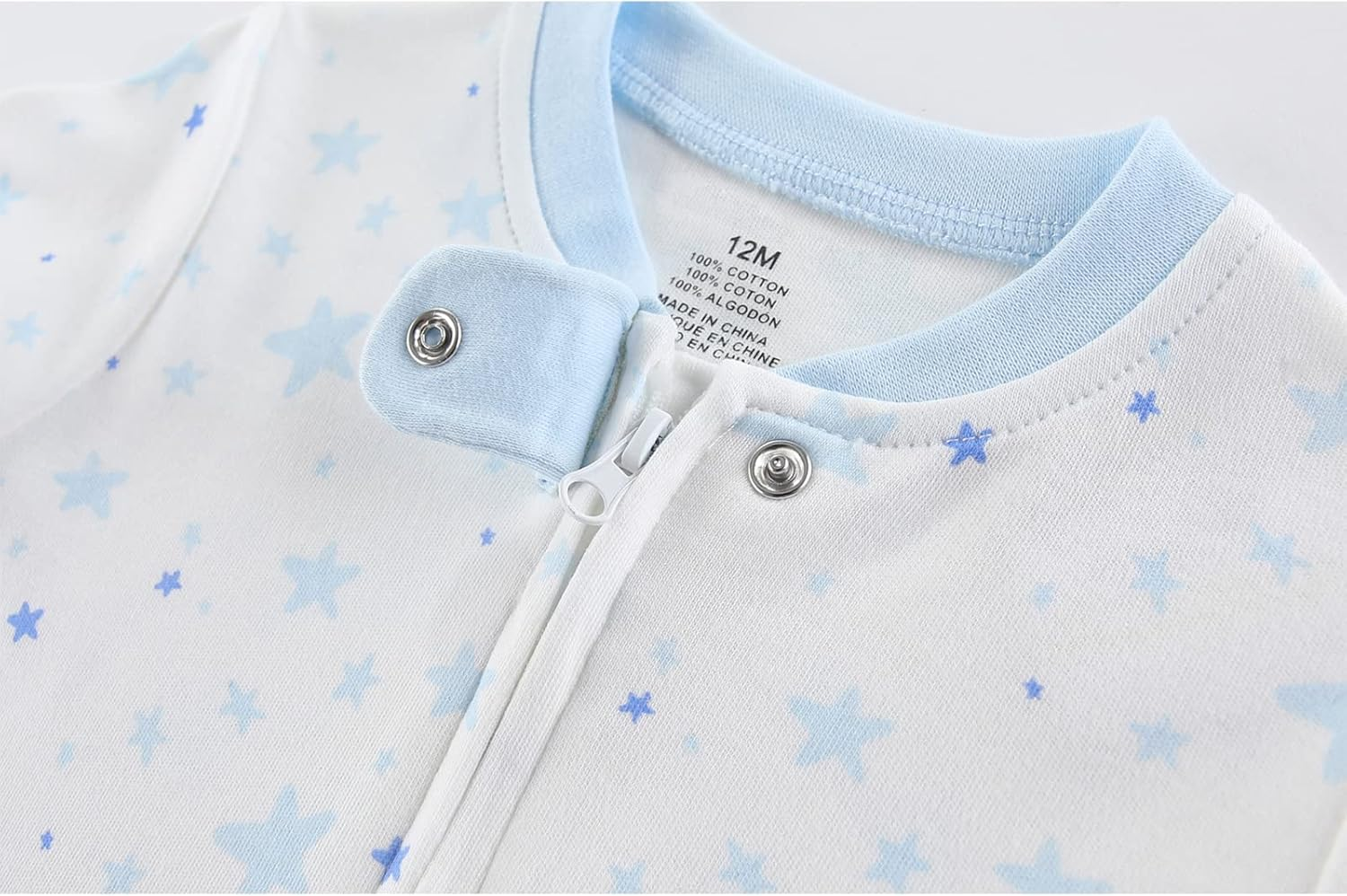 ZAV Solid Unisex Boys Girl Footed Jumpsuits Cotton Rompers Soft Infants Clothes Baby Shower Gifts image number 5