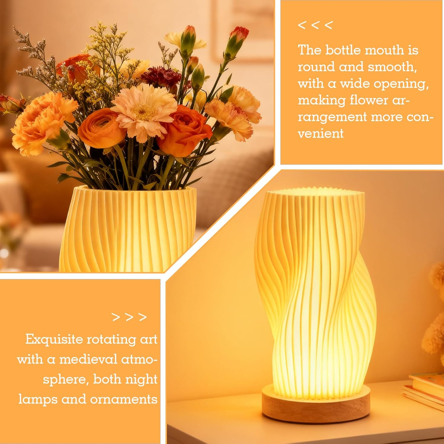 SUNOYA Bedside Lamp Touch Dimmable LED Table Lamp Decoration Living Room Bedroom Table Lamps for Decoration Bedroom Living Room image number 4