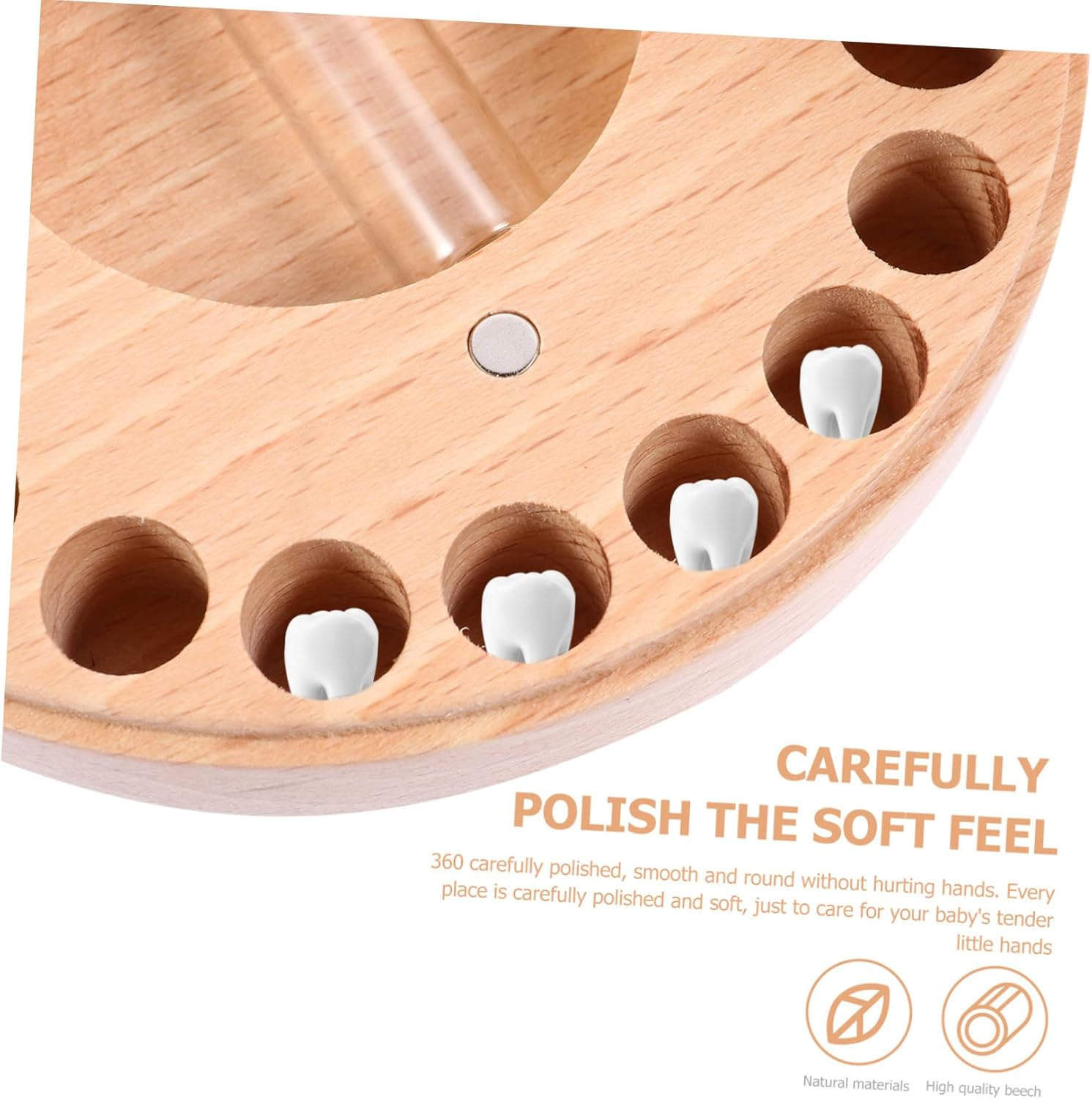 Kisangel 1 Set Teeth Organizer Keepsake Box Deciduous Tooth Holder for with Photo Frame Present for Birthdays Christmas and Year Celebrations image number 3