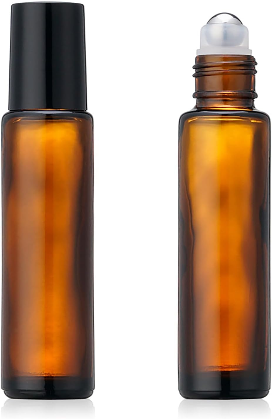 2PCS 15Ml Amber Rollerball Bottles Roller Ball Vial Glass Roller Dispenser Liquid Roller Bottles for Essential Oils Roll on Containers image number 3