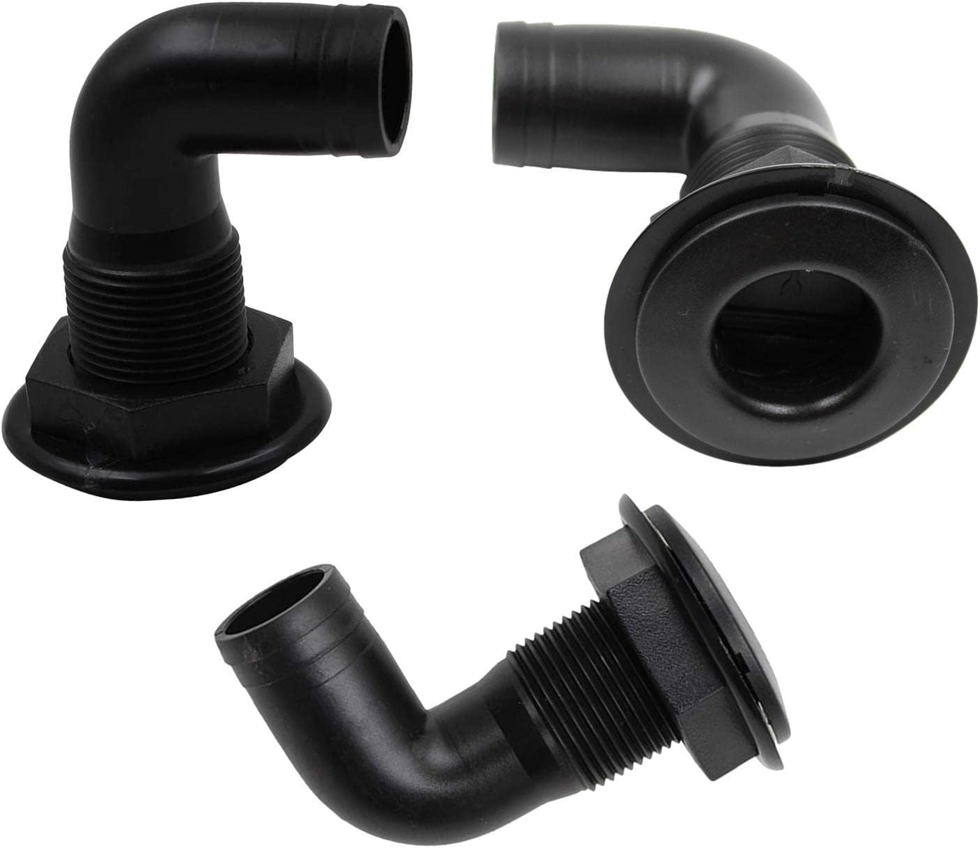 Right Angle Yacht Bilge Drainage Outlet - Marine Sewage Drainage Outlet,Reusable Sewage Drain Outlet Accessory for Tractors Marine Motorhomes Yacht Caravans Kot-Au image number 5