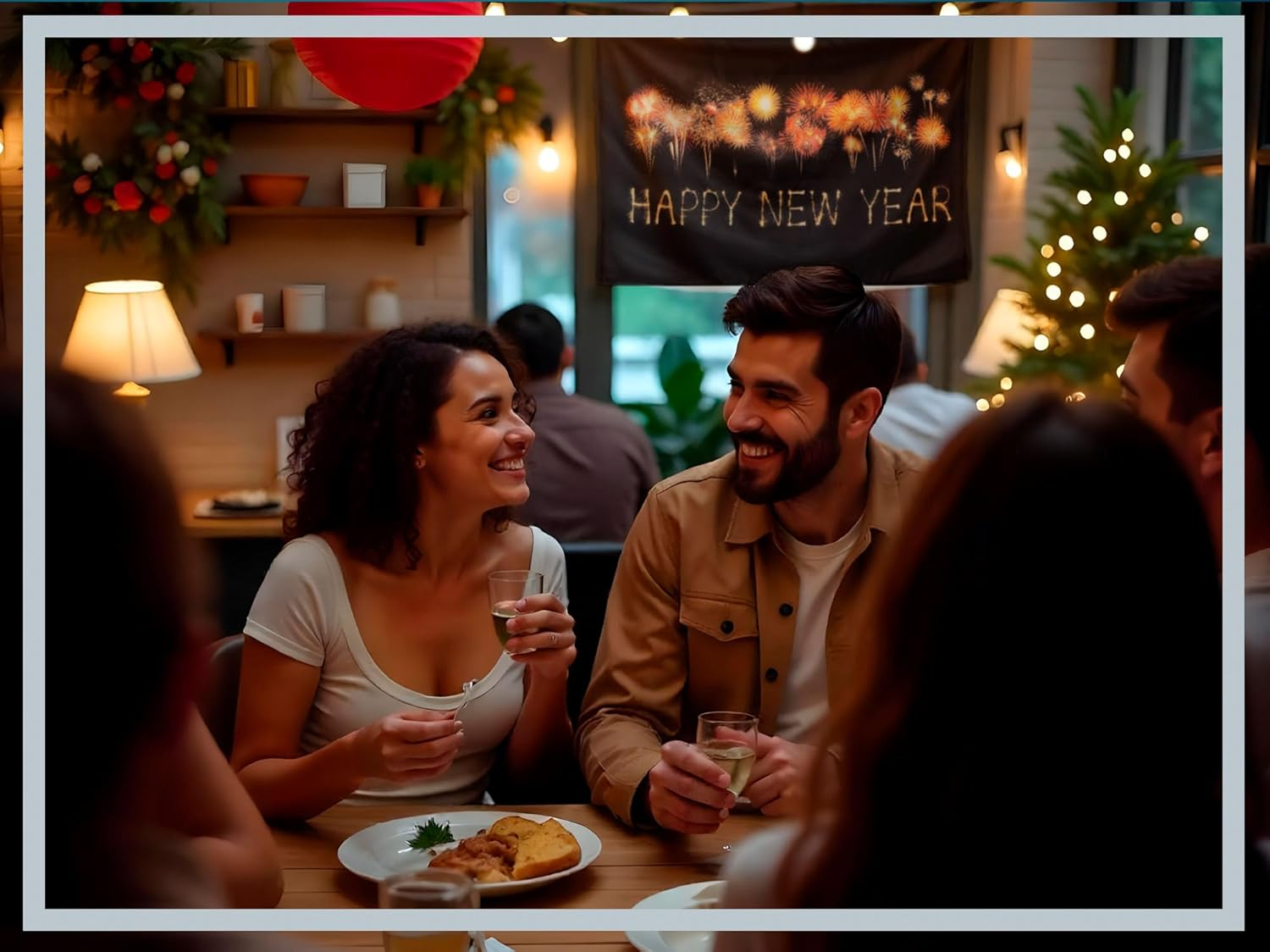 PHENO FLAGS Happy New Year Flag 90 X 150 Cm - Weatherproof Flag with Metal Eyelets and Special Sealing Technology - Double Hemmed Flag with Brilliant and Vibrant Colours image number 1